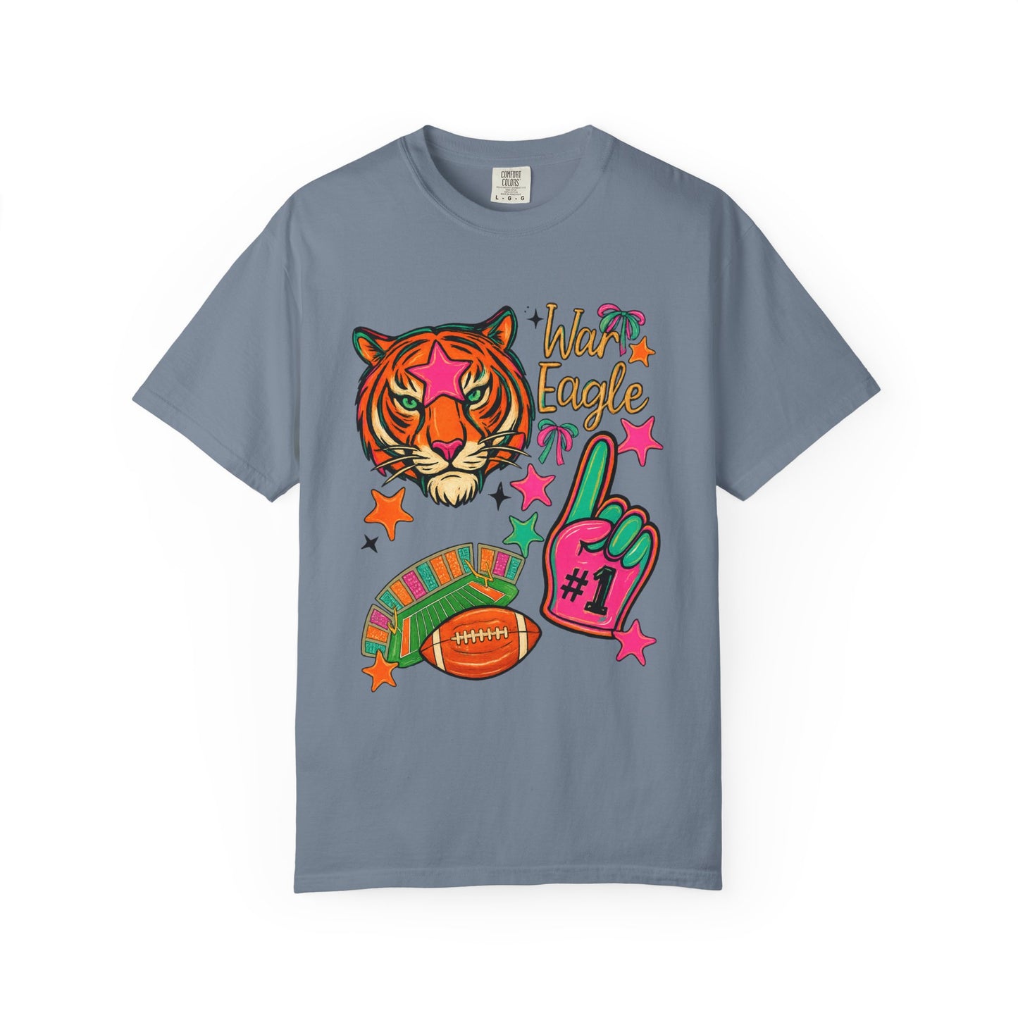 Vintage Preppy Tiger Football Game Day Unisex T-shirt