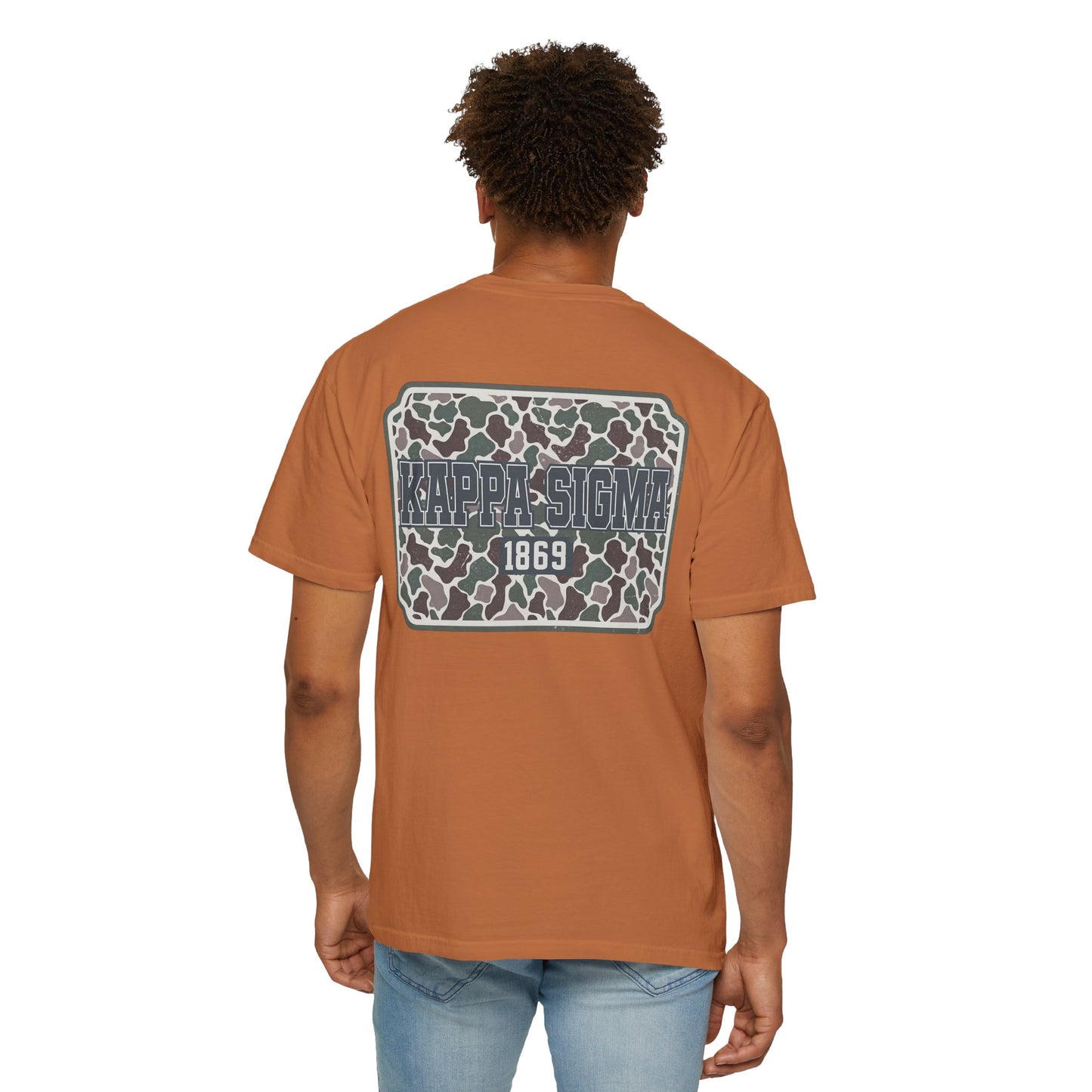 Kappa Sigma Garment-Dyed Unisex T-Shirt, Casual Wear, Greek Life Apparel, College Student Gift, Comfy Streetwear