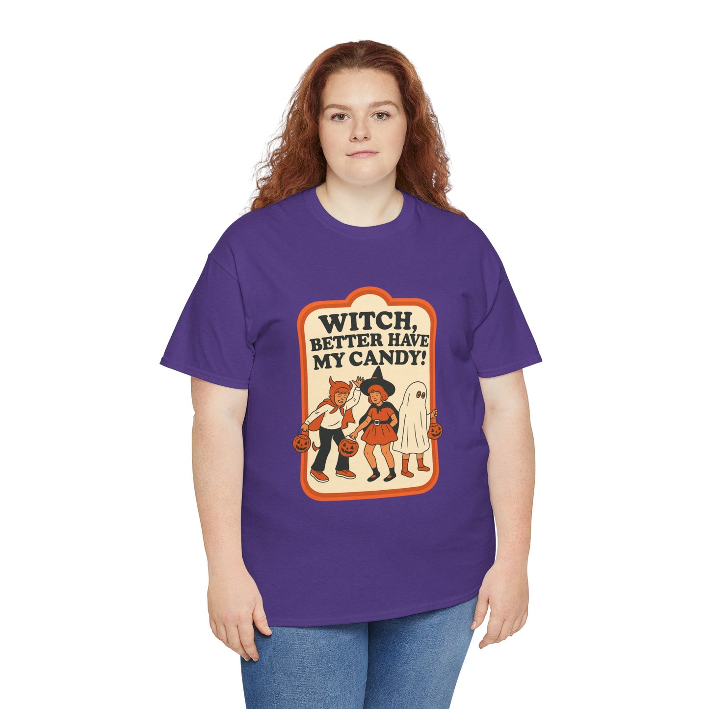 Halloween Witch Candy Tee - Unisex Cotton Shirt