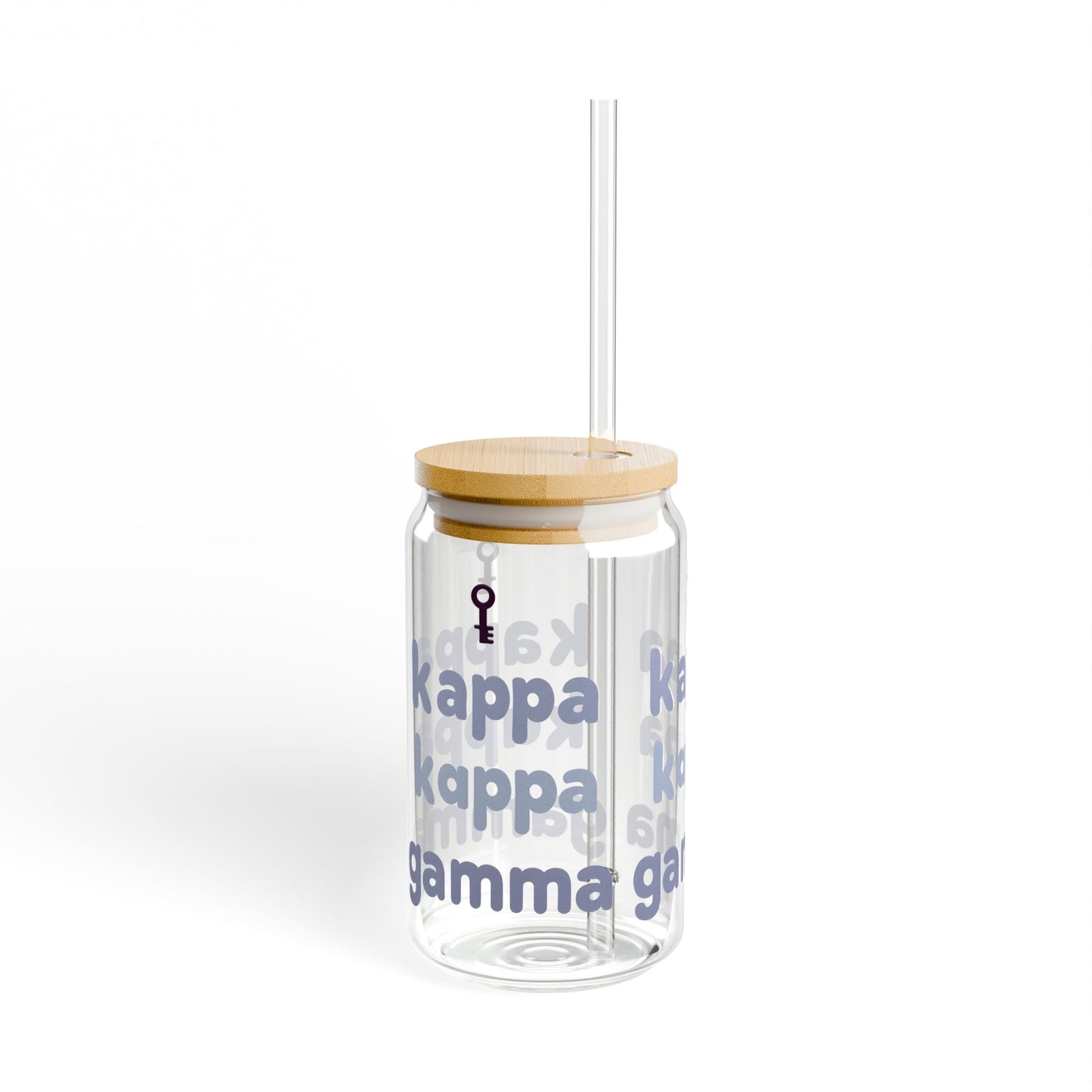 KKG Sipper Glass, Sisterhood Gift, 16oz, Bid Day Gift, Greek Life, Sorority Style