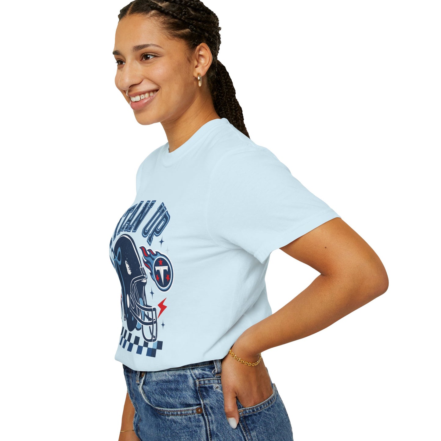 titan up tennessee Unisex Football Tee, Titan Up Shirt for Game Day, Casual Sportswear, Tailgating Apparel, Gift for Fans, Team Spirit Top