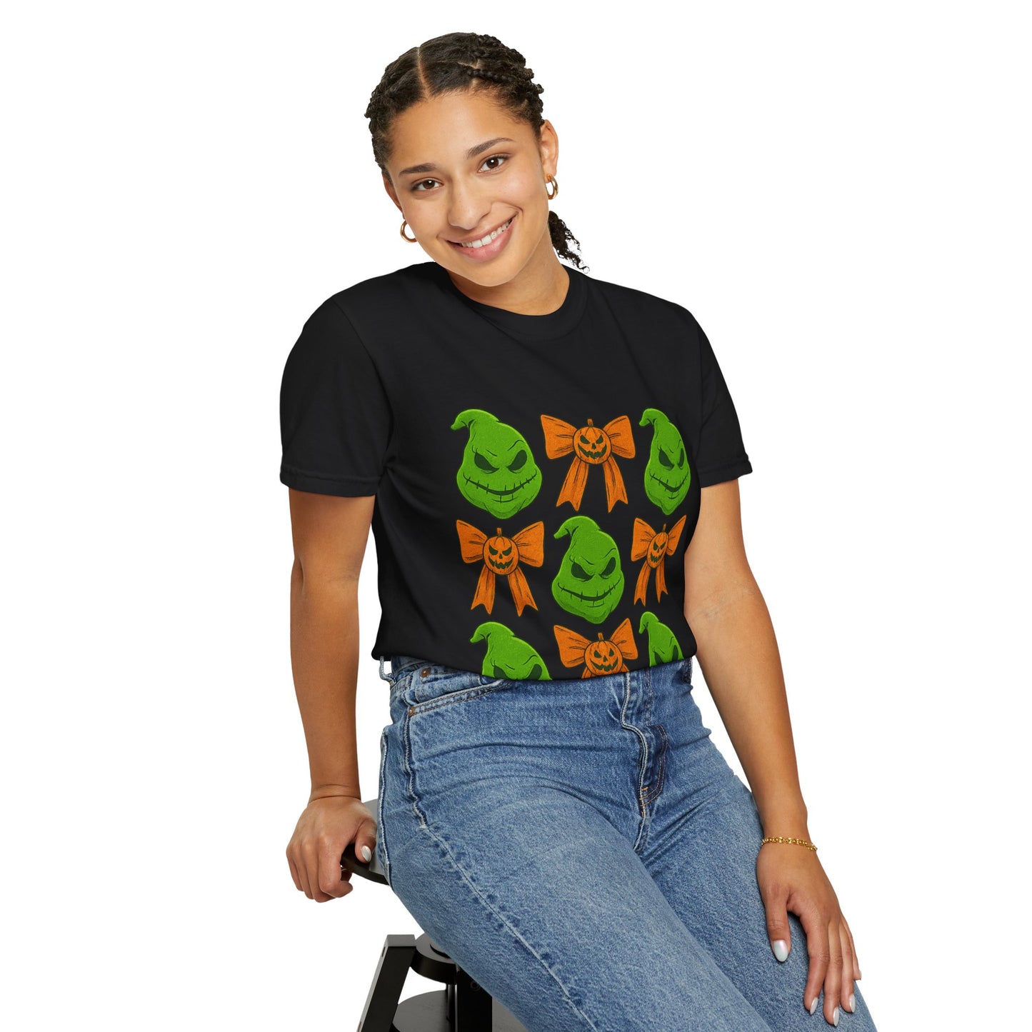 Oogie Boogie Holiday T-Shirt | Fun Gift for Christmas, Unisex Cotton Tee, Festive Apparel, Grinch Lovers, Green Character Design
