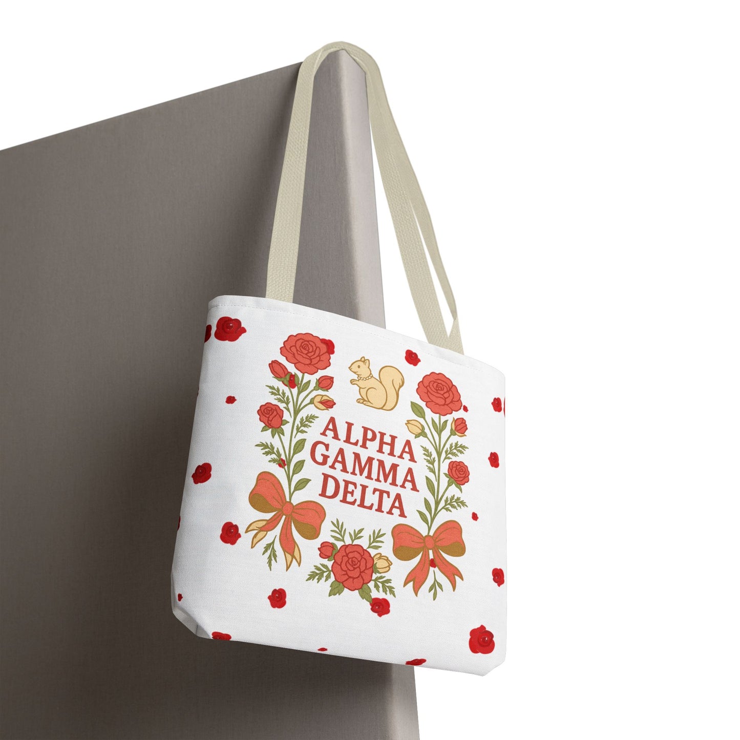 Floral Tote Bag | Alpha Gamma Delta Collection | Perfect for Sorority Events & Graduates