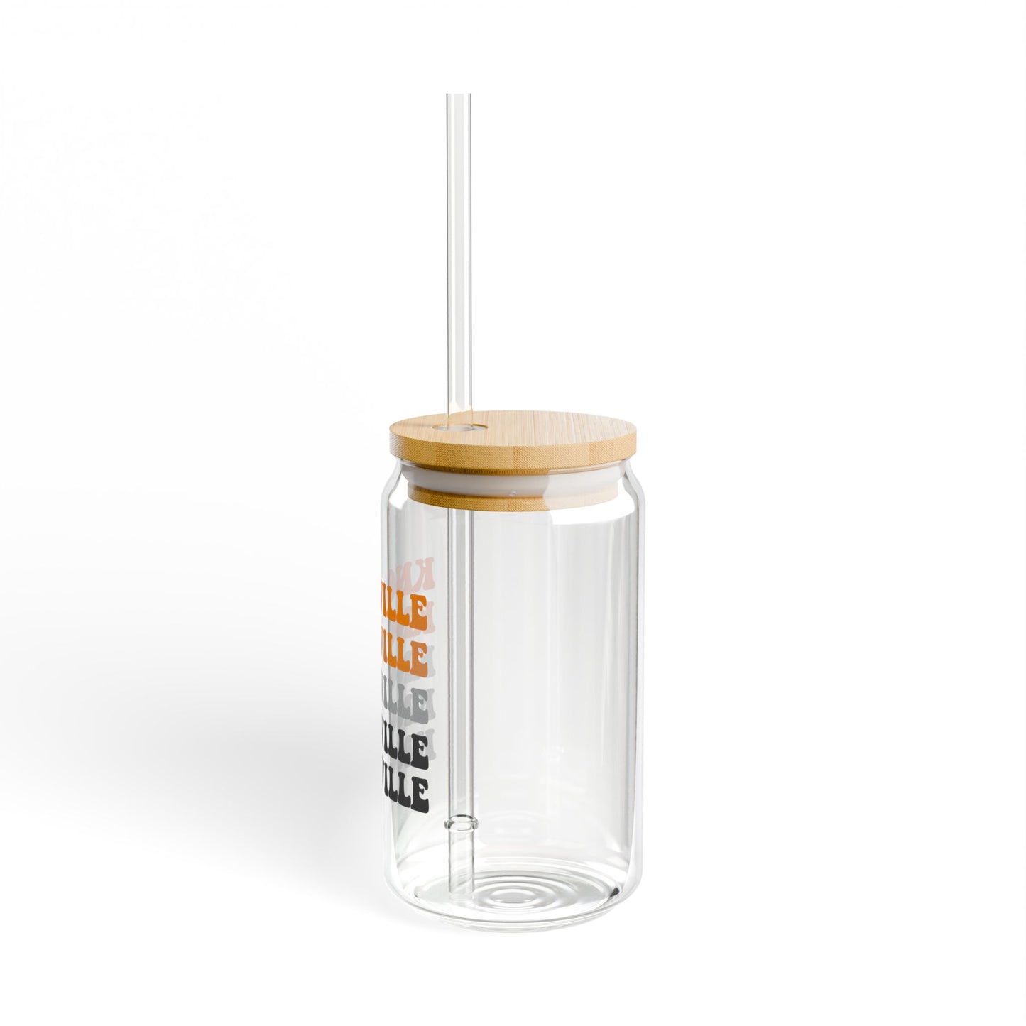 Knoxville Sipper Glass, 16oz - Stylish Drinkware for Home & Gifts, Summer Parties, Personalized Engagements, Office Decor, Eco-Friendly