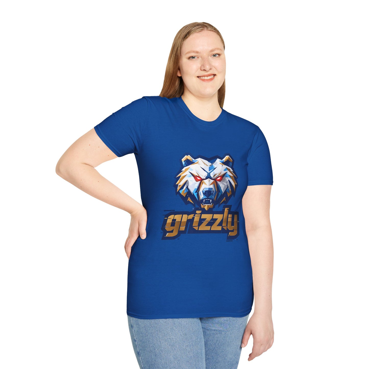 Grizzly Memphis Bear Graphic Tee, Unisex Softstyle T-Shirt, Memphis Basketball Fan, Memphis Grizz, 901, Go Grizz