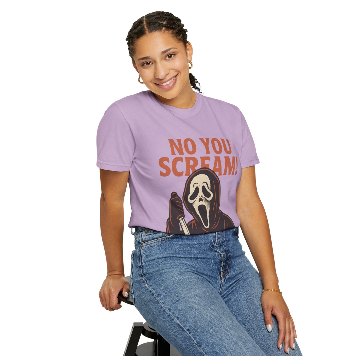Unisex Horror-Themed T-shirt | Fun Scream Design for Halloween, Costume Parties, Movie Nights, Gift for Horror Fans