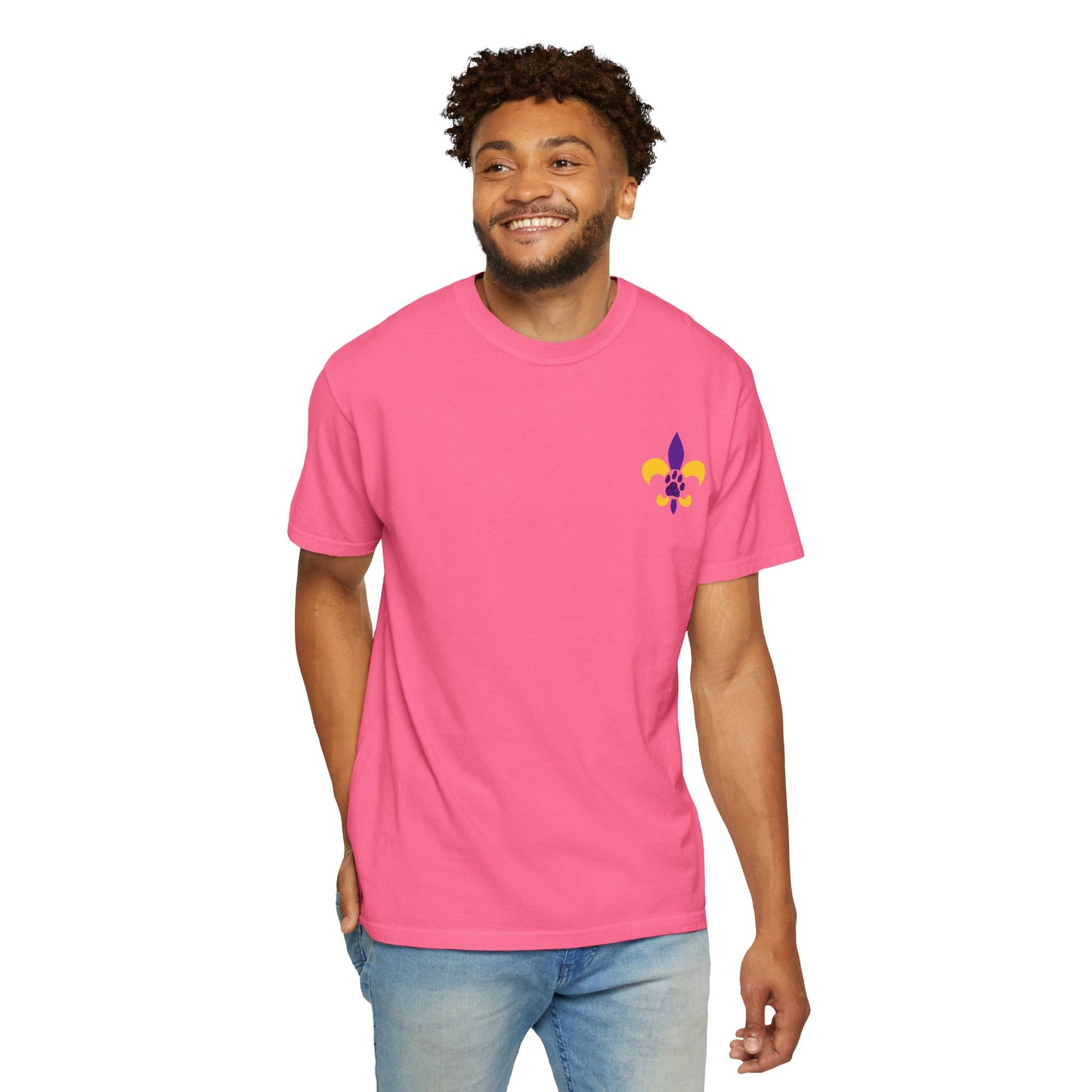 Baton Rouge Spirit T-Shirt - Unisex Garment-Dyed Tee for Game Day, College Football, Mardi Gras, Team Pride, Casual Wear