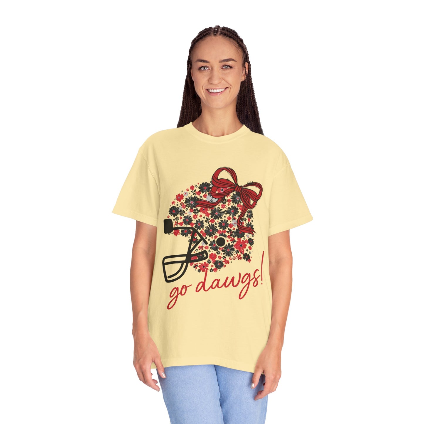 Floral Game Day T-Shirt for Fans, Unisex Apparel, Sports Tee for Tailgating, Perfect for Football Season, Gift for Team Supporters