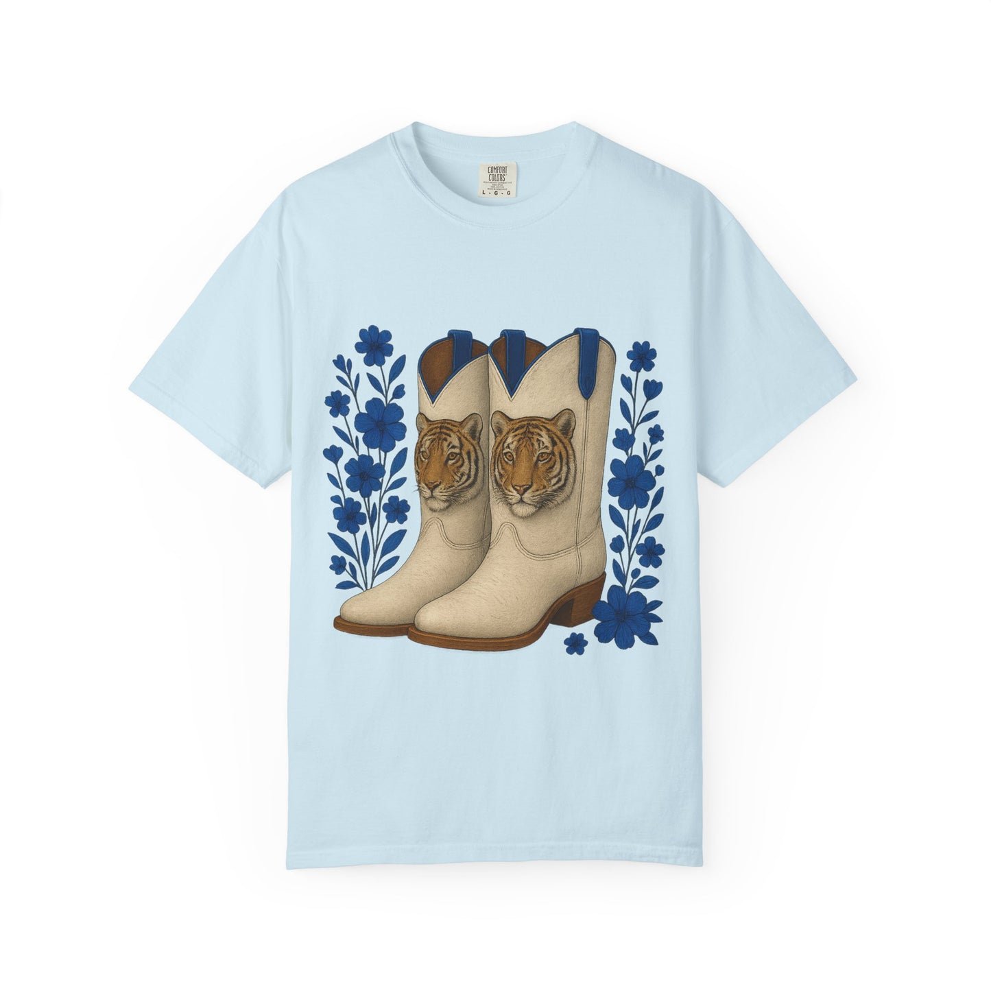 Graphic T-Shirt - Cowboy Boots & Tigress, Unisex Tee, Vintage Country Style-Memphis Tiger Fan
