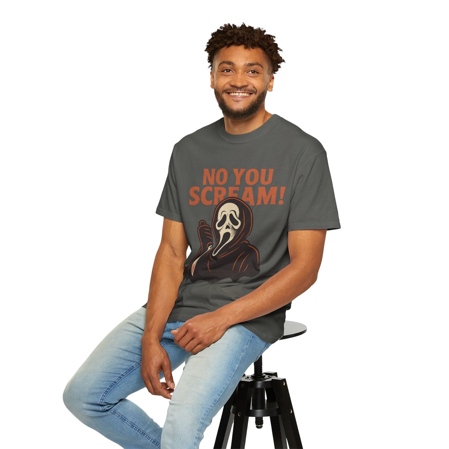 Unisex Horror-Themed T-shirt | Fun Scream Design for Halloween, Costume Parties, Movie Nights, Gift for Horror Fans