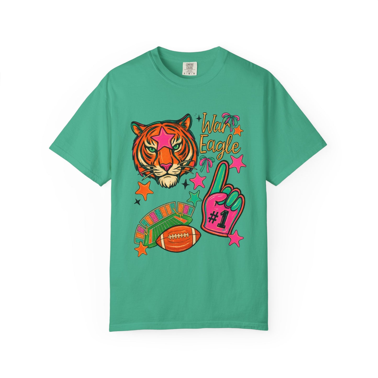 Vintage Preppy Tiger Football Game Day Unisex T-shirt