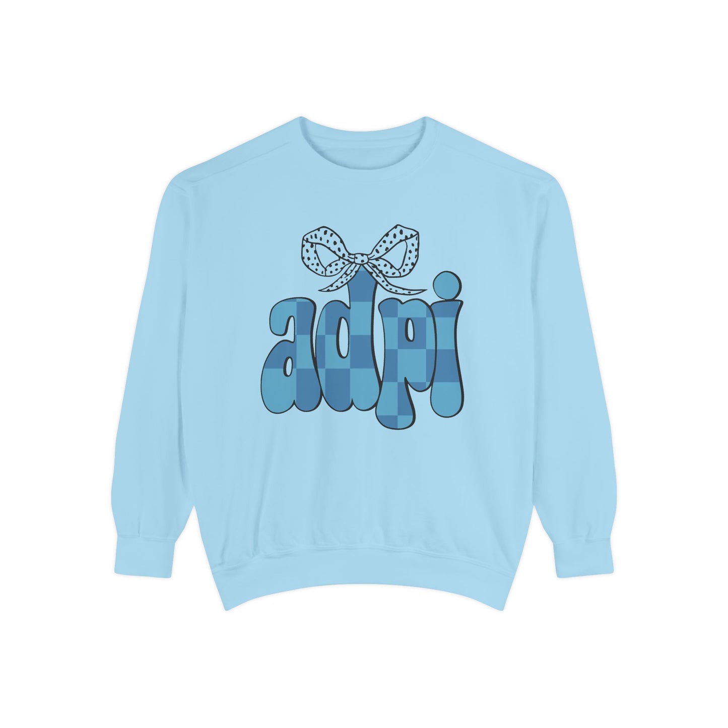 ADeltaPI Bow Design Unisex Sweatshirt - Cozy Casual Wear, comfort colors