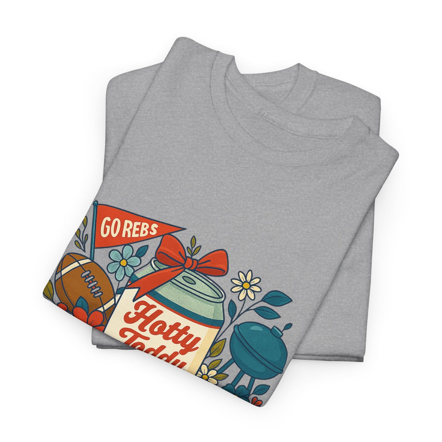 Hotty Toddy Heavy Cotton Tee - Unisex Graphic T-Shirt, Casual Wear, College Apparel, Gift for Students, Spring Break Fashion