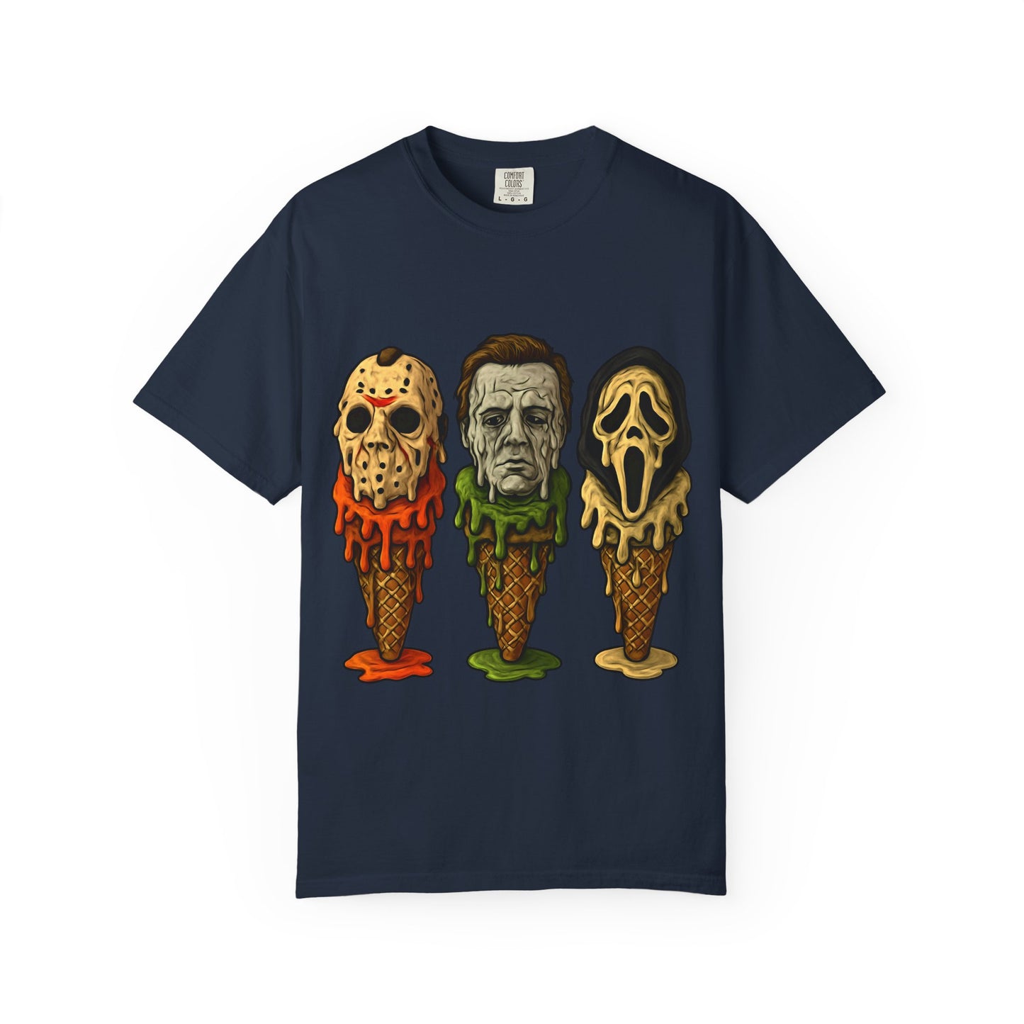 Halloween Horror Movie T-Shirt with Iconic Characters, Unisex Casual Tee for Gifting, Summer Fun, Halloween Costume, Movie Lovers