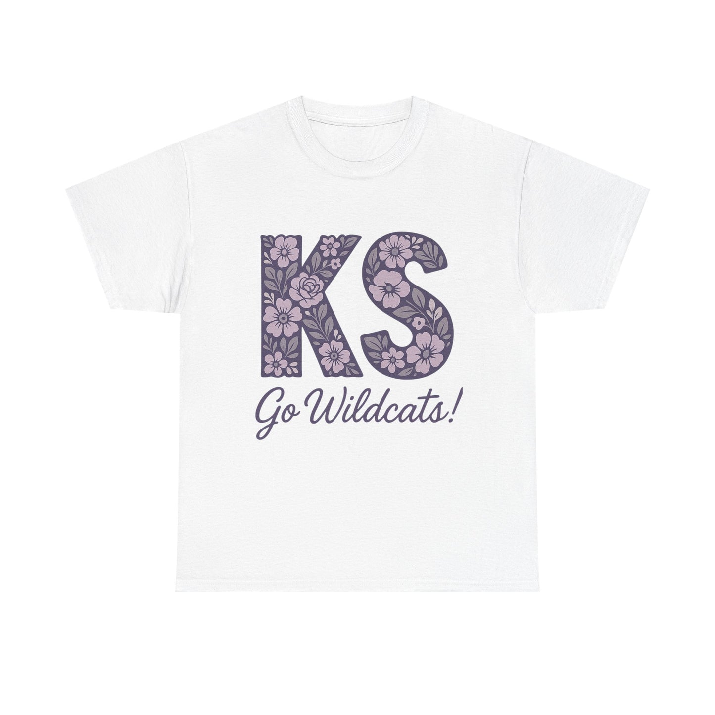 KS Floral Team Spirit Tee: Celebrate Kansas State Wildcats in Style, Perfect for Sports Events, Gifts, & Casual Wear