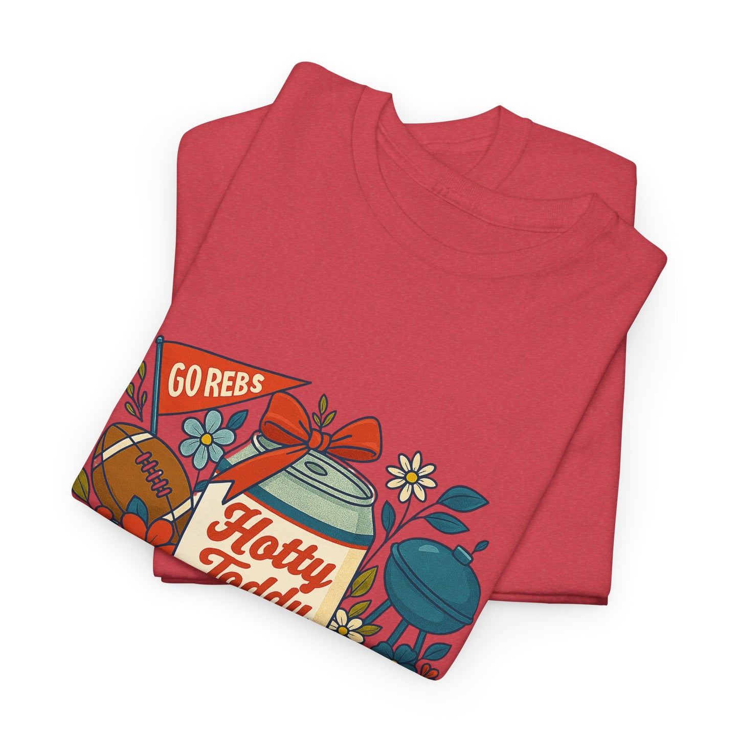 Hotty Toddy Heavy Cotton Tee - Unisex Graphic T-Shirt, Casual Wear, College Apparel, Gift for Students, Spring Break Fashion