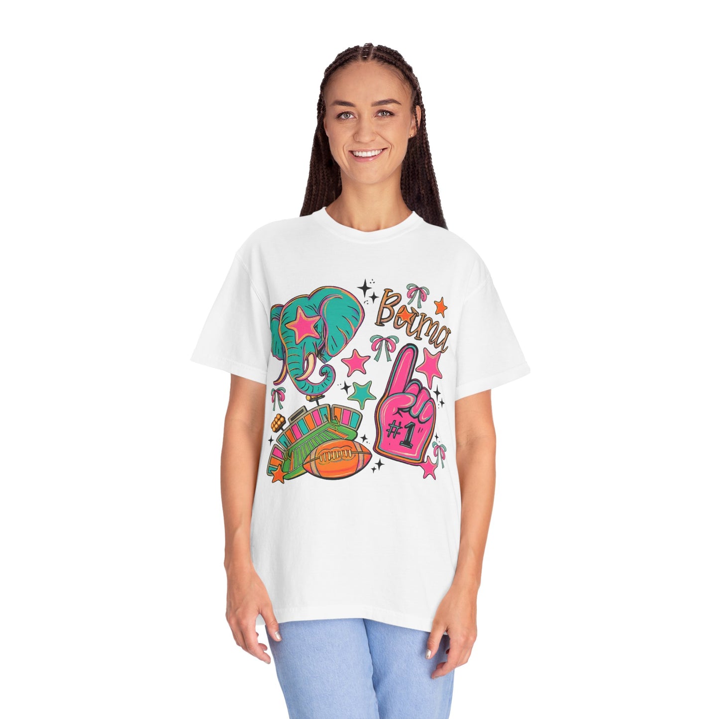 Preppy Neon Elephant Fan T-Shirt