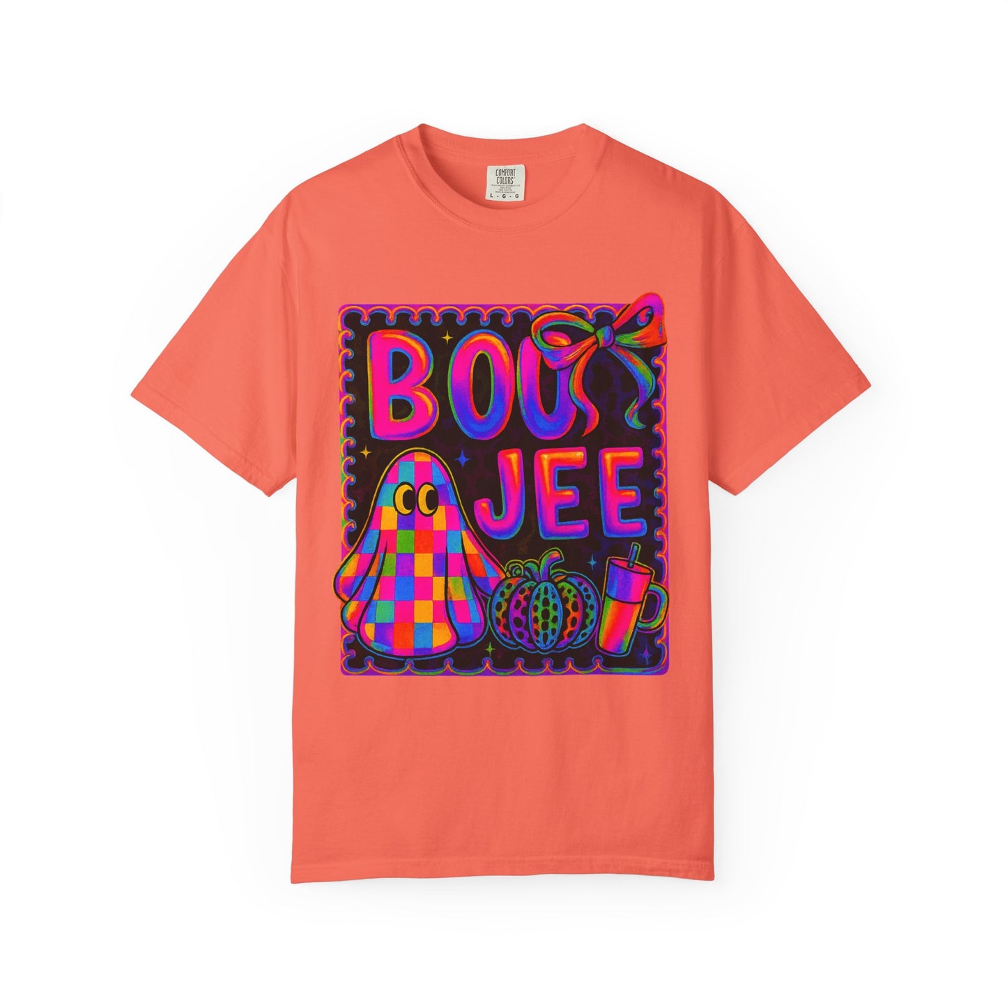 BOOJee Retro Comfort Colors, Garment-Dyed T-shirt, Colorful Graphic Tee, Unisex Streetwear, Fun Gift, Festival Fashion, Vegan Style