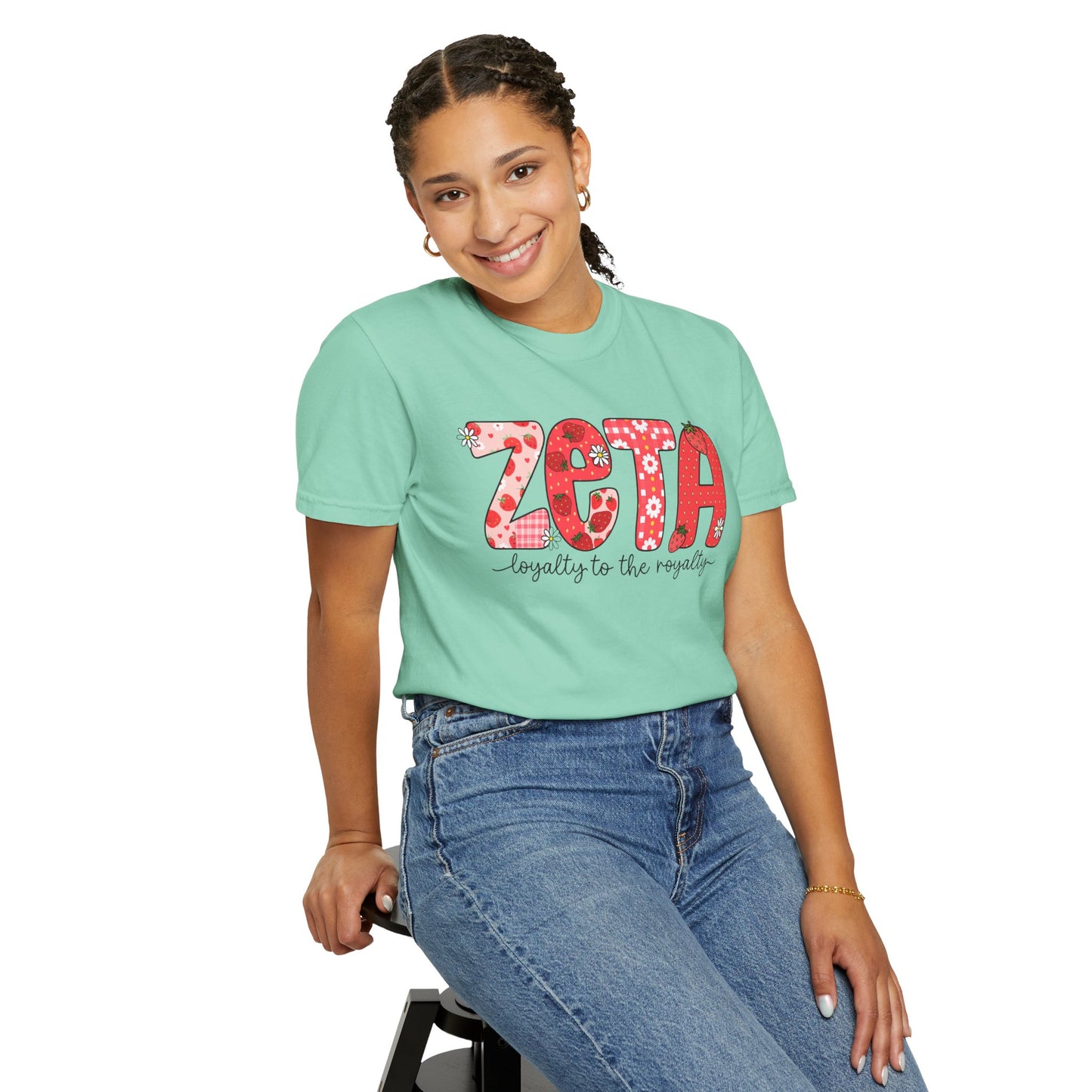 ZTALoyalty T-Shirt, Unisex Garment-Dyed Tee, Perfect for Sorority Events, Greek Life Apparel, Custom Festive Shirt, Everyday Casual Wear