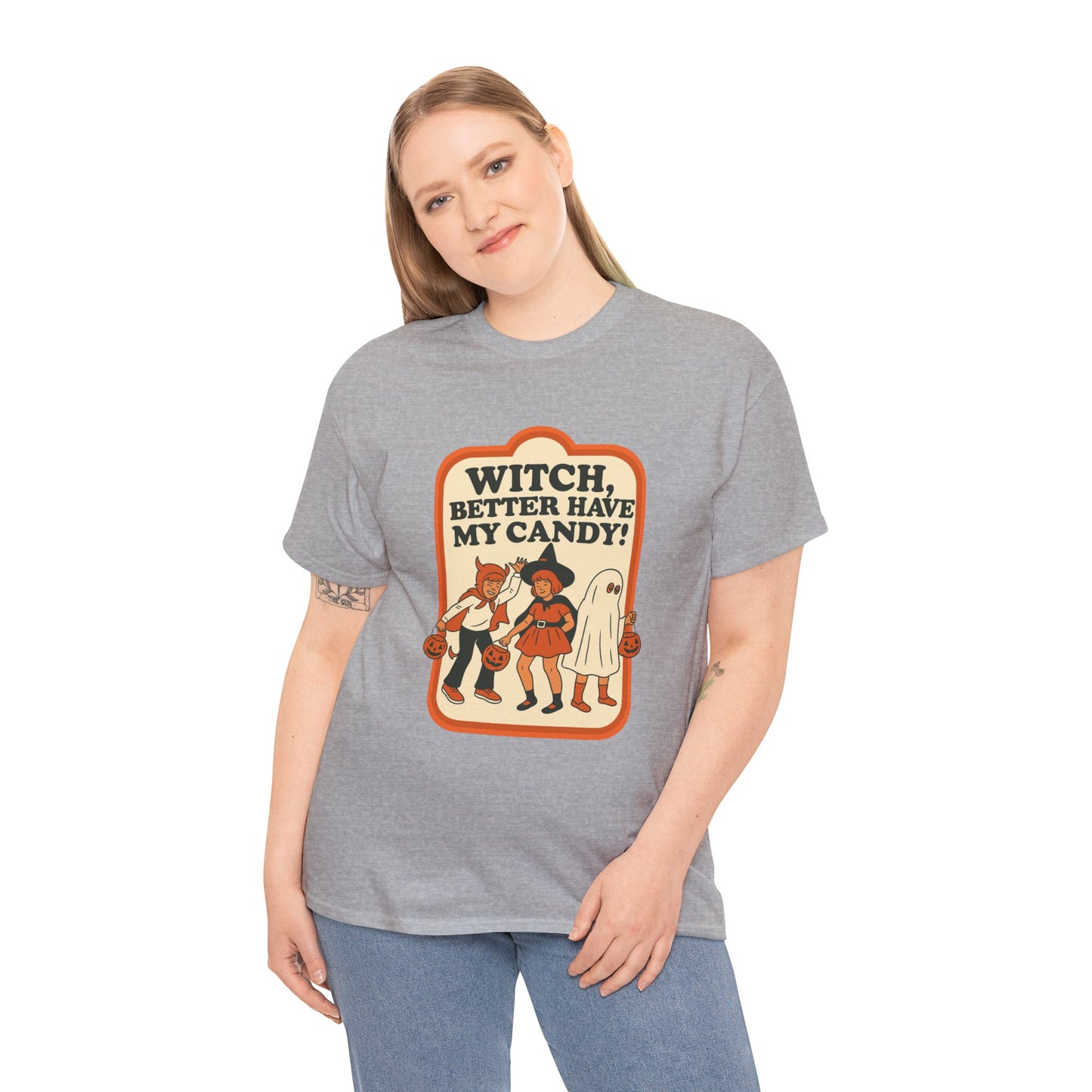 Halloween Witch Candy Tee - Unisex Cotton Shirt