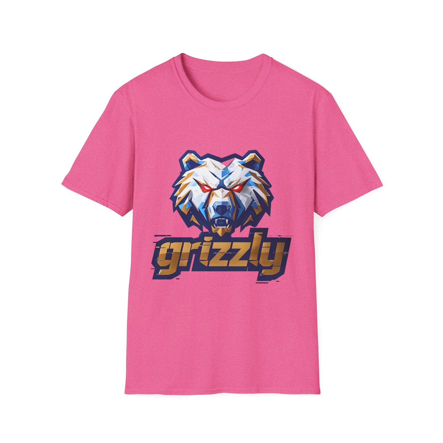 Grizzly Memphis Bear Graphic Tee, Unisex Softstyle T-Shirt, Memphis Basketball Fan, Memphis Grizz, 901, Go Grizz