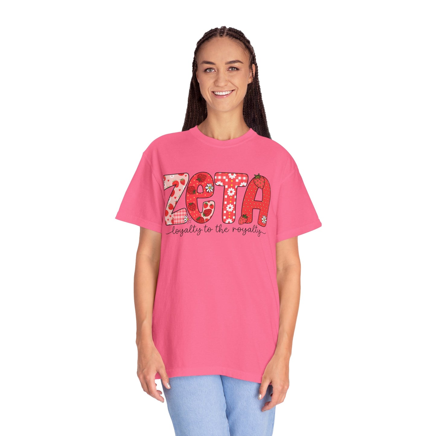 ZTALoyalty T-Shirt, Unisex Garment-Dyed Tee, Perfect for Sorority Events, Greek Life Apparel, Custom Festive Shirt, Everyday Casual Wear