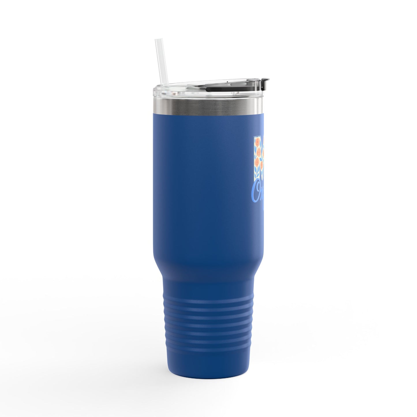 Floral Insulated Travel Mug-40 oz., Oxford, MS Design