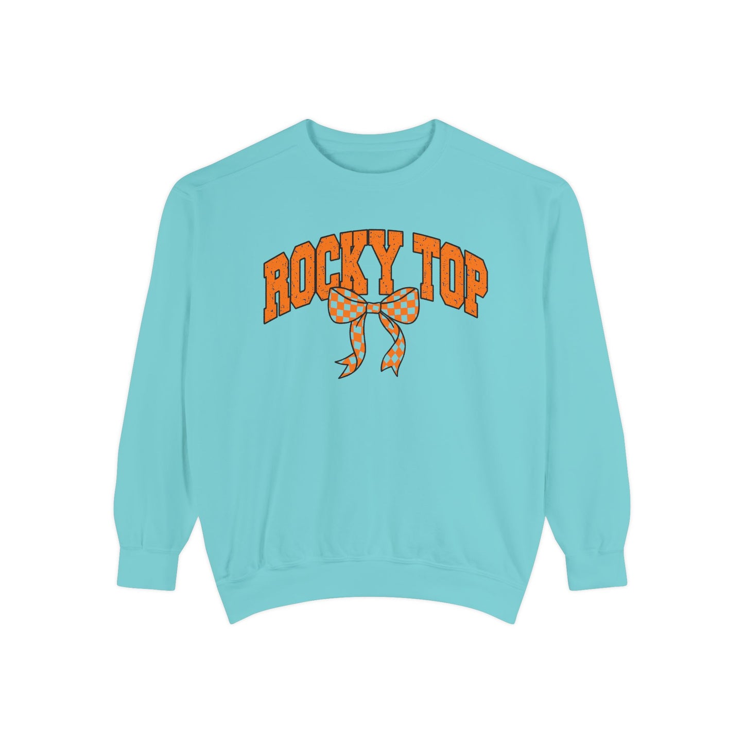 Rocky Top Bow Sweatshirt — Tennessee Checkerboard Vintage Crewneck