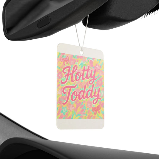 Ole Miss Student Car Air Freshener with Floral Design - Hotty Toddy, Vehicle Fragrance, Car Decor, Aromatherapy, Gift for Car Lovers, Cute Air Freshener