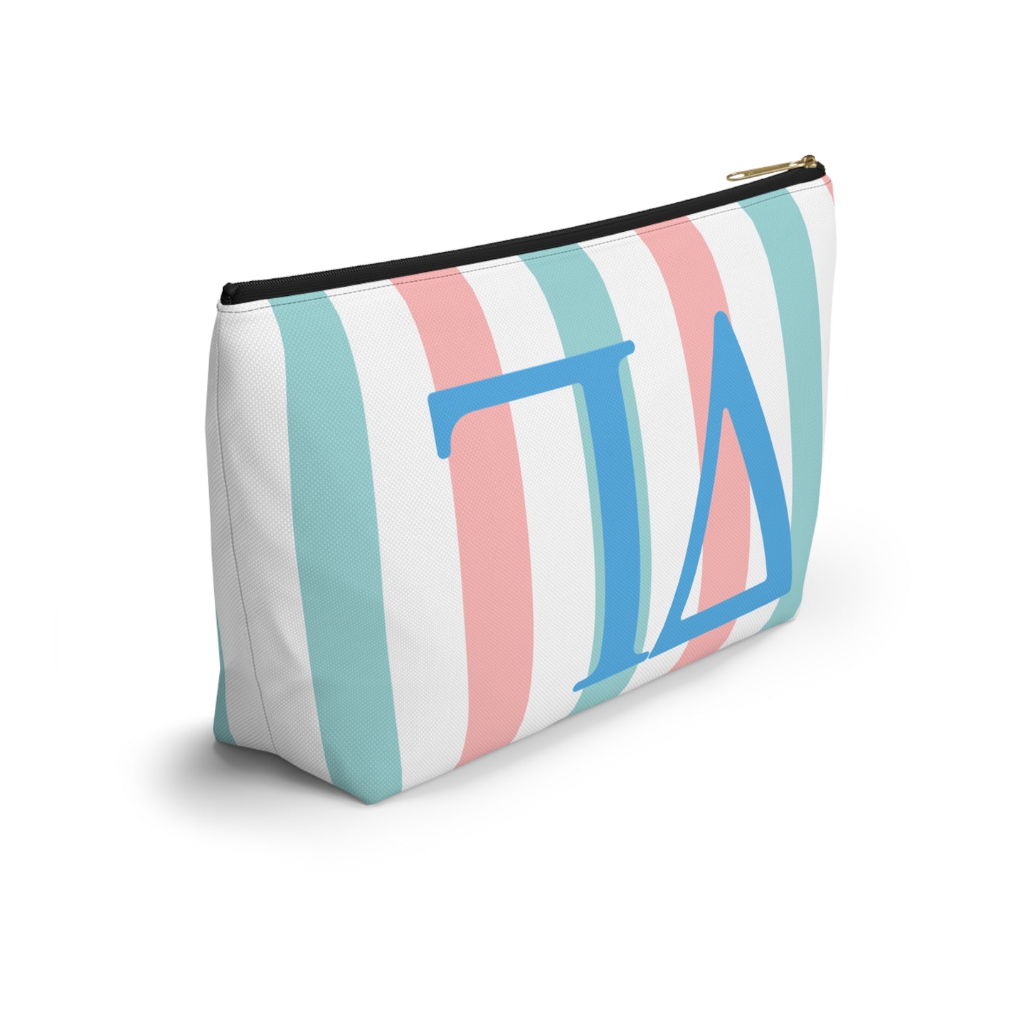 DG Greek Letter Accessory Pouch, Makeup Bag, Travel Toiletry Organizer, Personalized Gift, Sorority Essentials, Deltas, Greek Life
