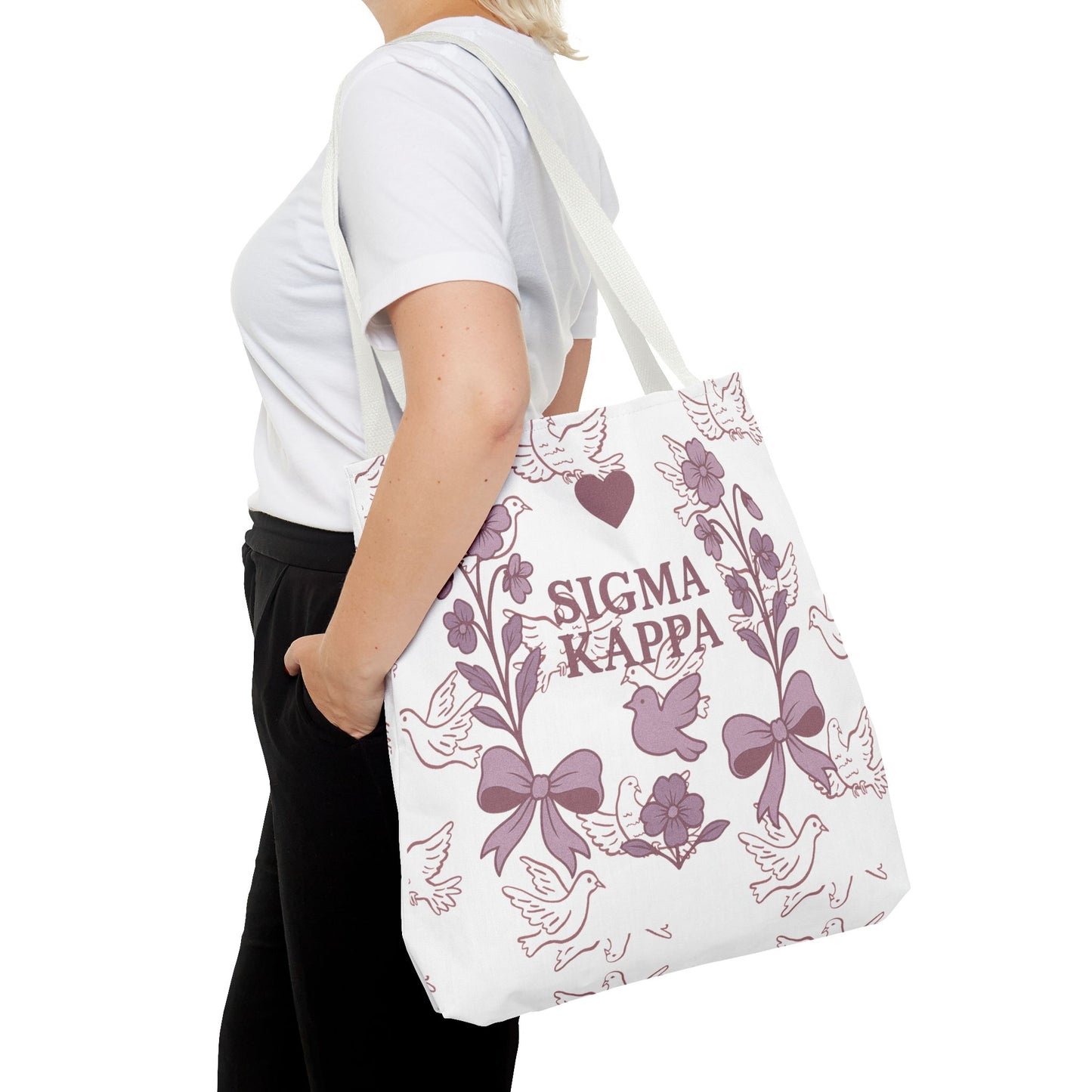 Sigma Kappa Floral Tote Bag | Sorority Gift, Eco-Friendly Carry-All, College Accessory, Stylish Shopping Bag, Chic Beach Tote