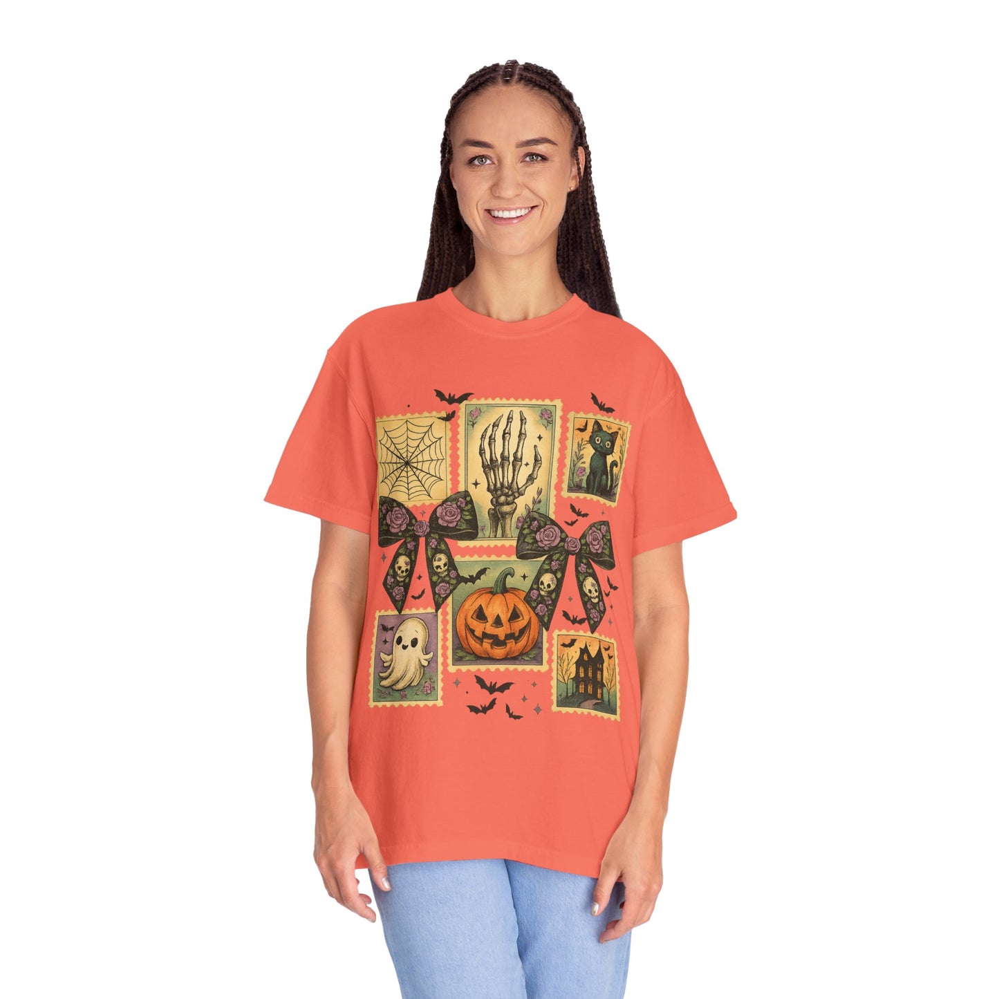 Halloween-Themed Unisex T-Shirt - Spooky Vibes for Fall Celebrations, Ghost Lovers Gift, Costume Party Essential, Cozy Autumn Tee