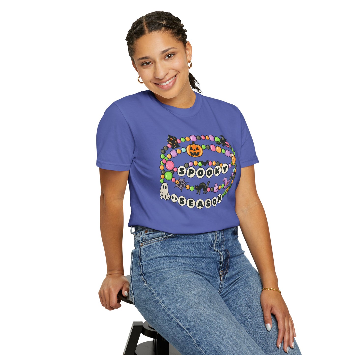 Spooky Season Friendship Bracelet T-shirt | Halloween Fun, Unisex Tee
