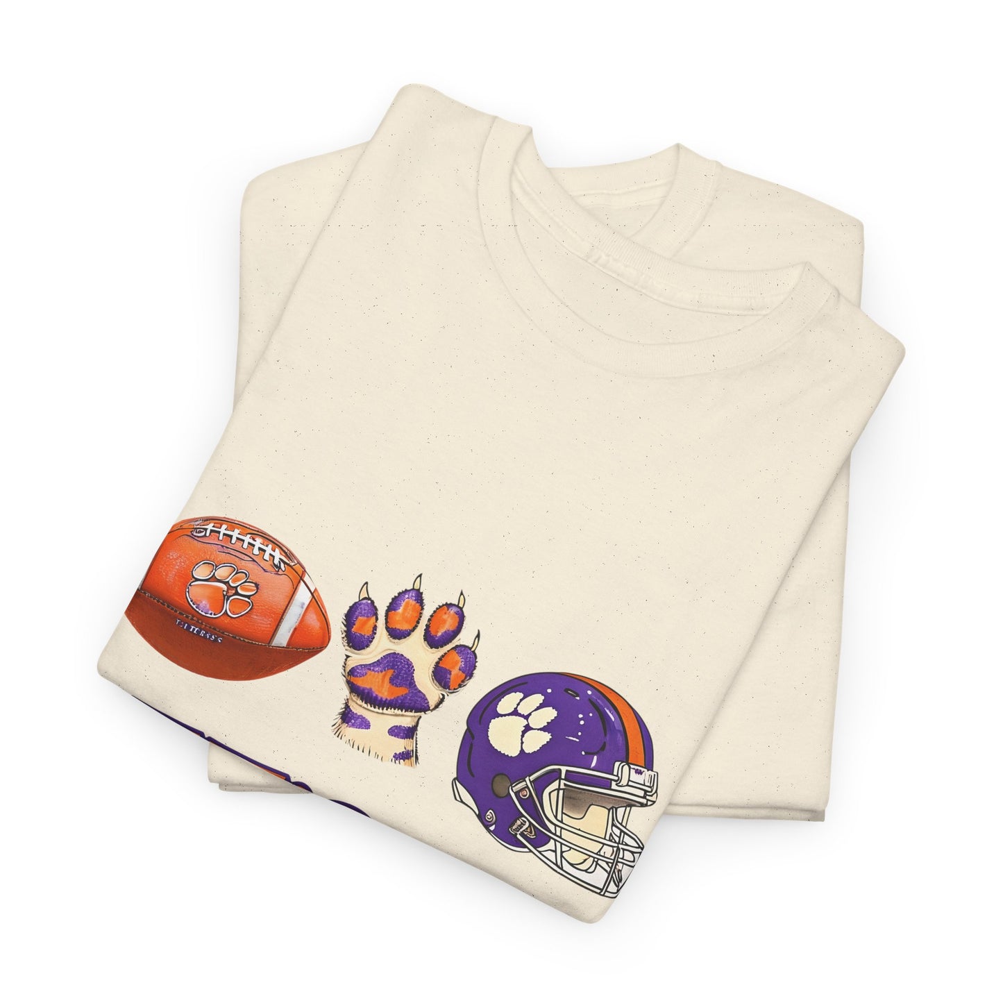 Unisex Heavy Cotton Tee - Let's Go Tigers! Sports Fan Tee, Game Day Shirt, Tailgate Apparel, Team Pride Top, College Football Gear