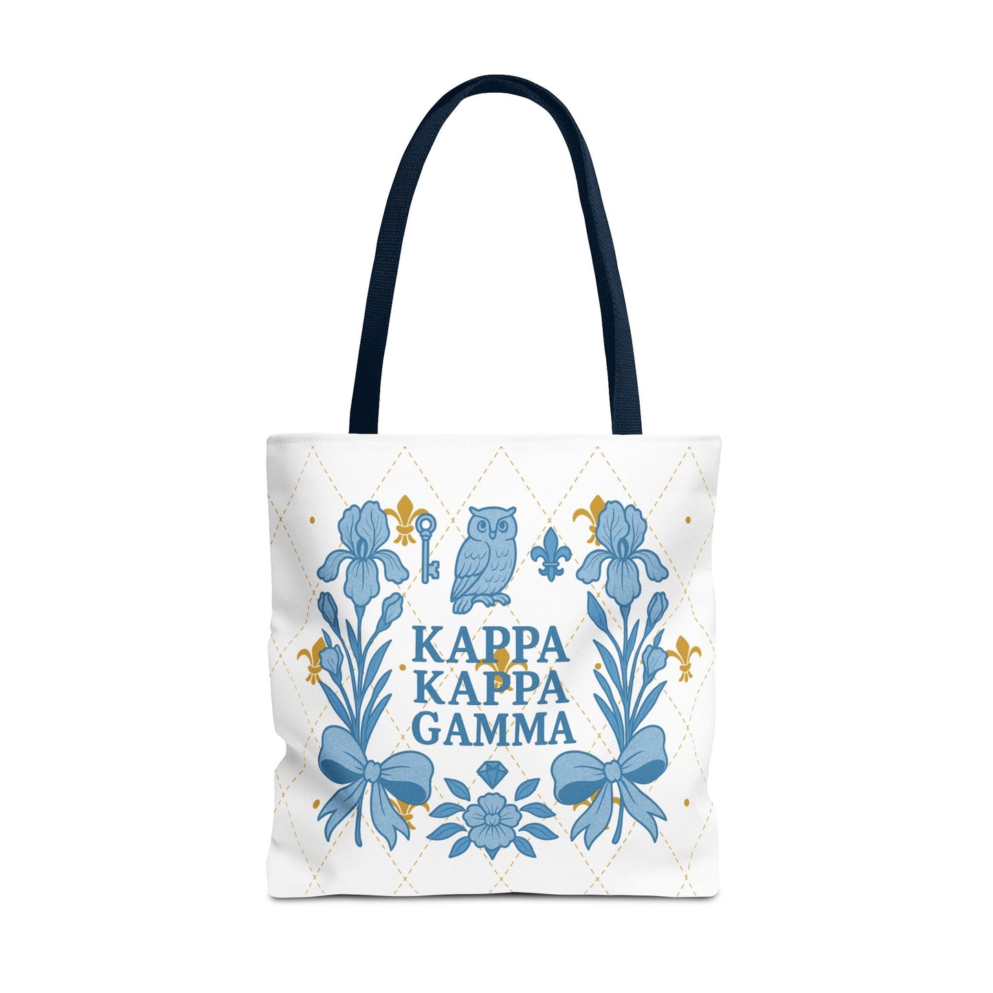Floral KKG Sorority Tote Bag | College Student Gift, Event Tote