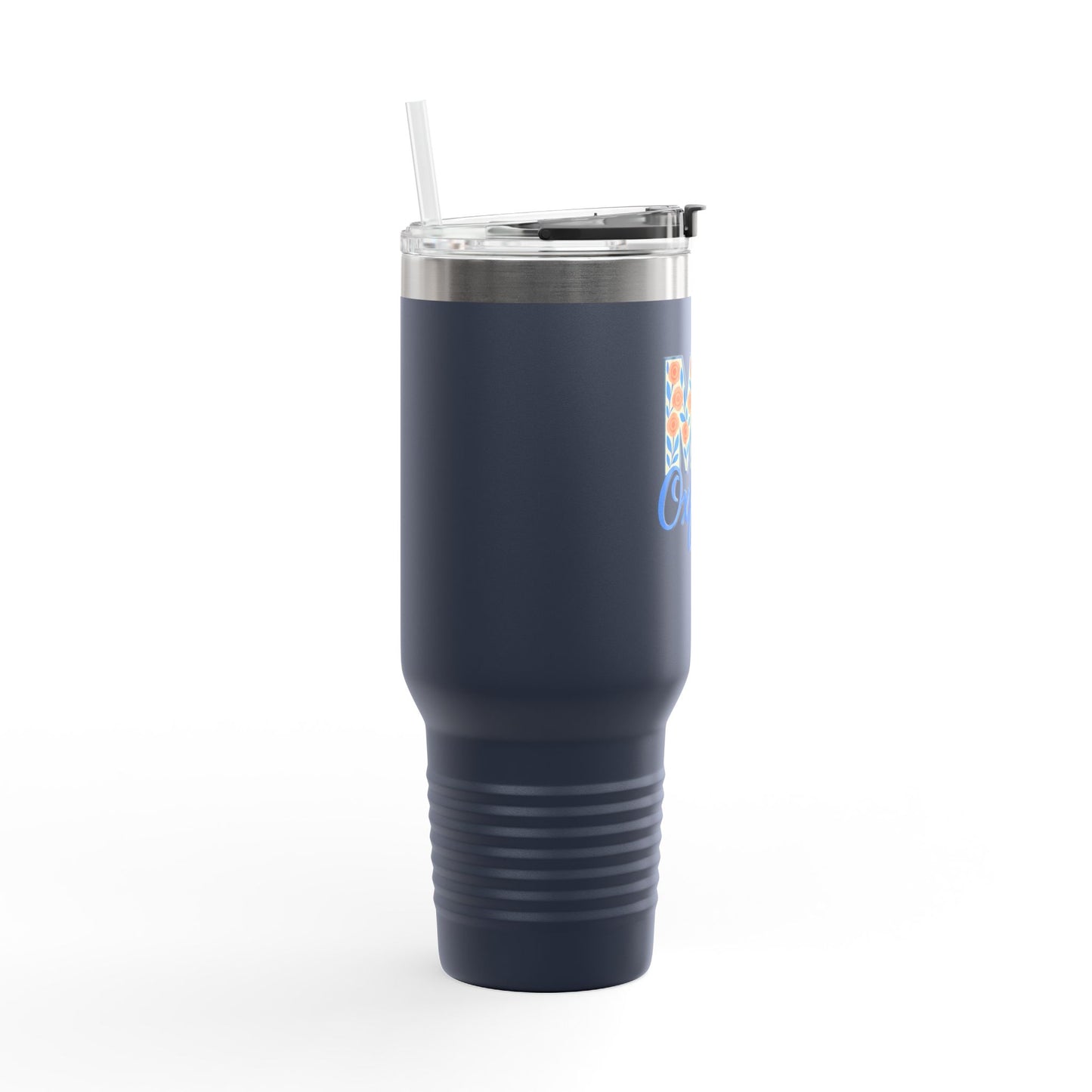 Floral Insulated Travel Mug-40 oz., Oxford, MS Design