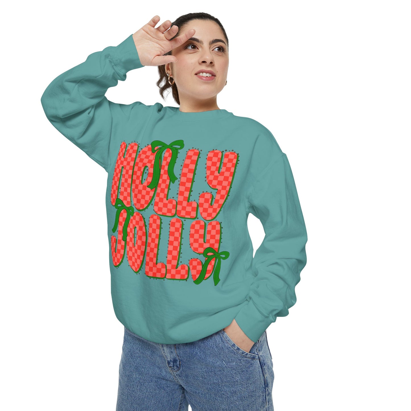 Holly Jolly Sweatshirt — Festive Christmas Holiday Pullover