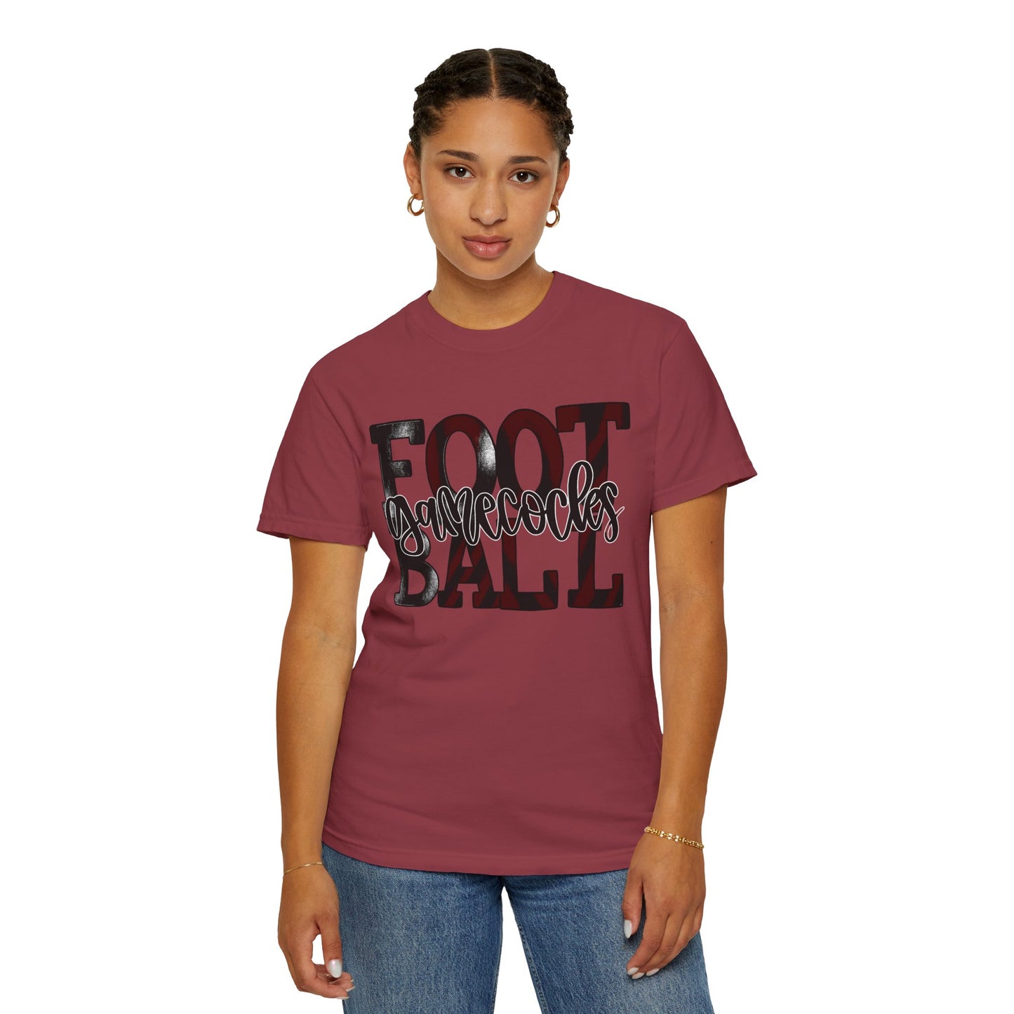 Game Day Football Tee - Unisex Garment-Dyed T-shirt for Fans