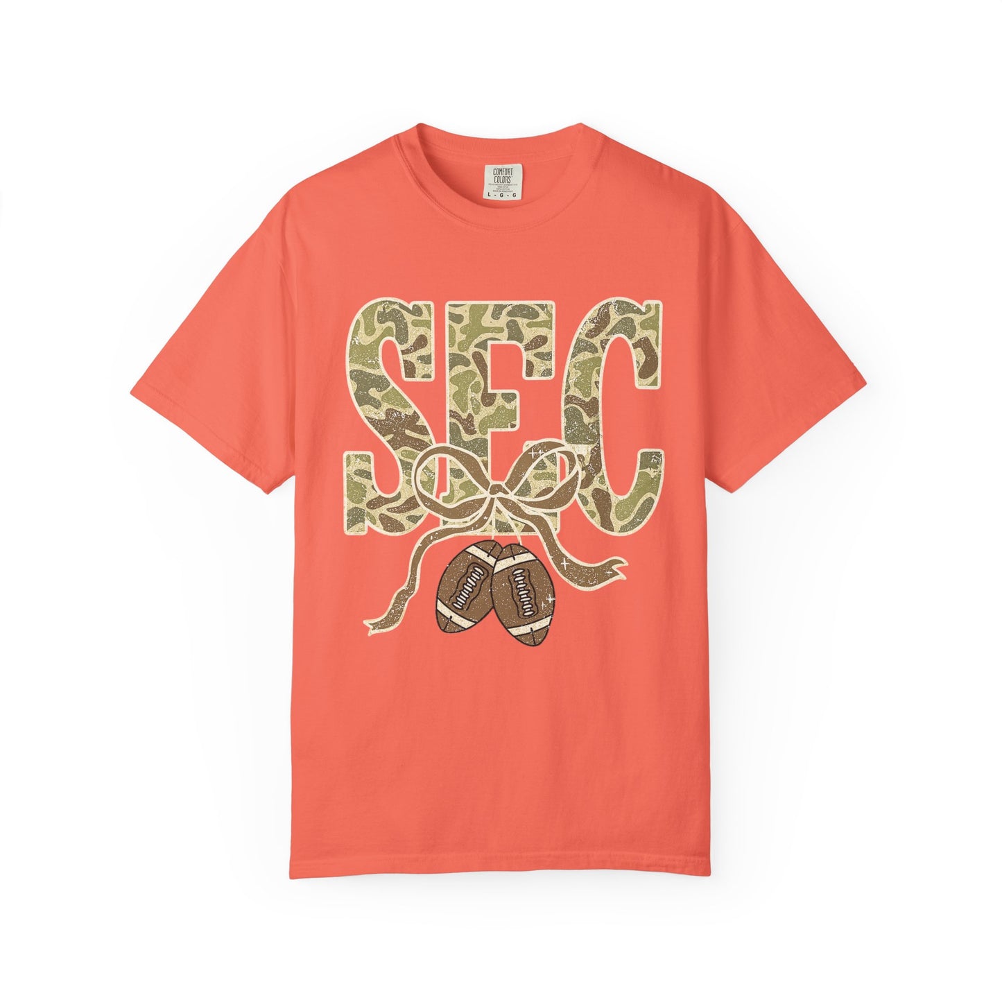 Camo Lettered Unisex T-Shirt - SEC Fan Gear - Gift for Him - Outdoor Wear