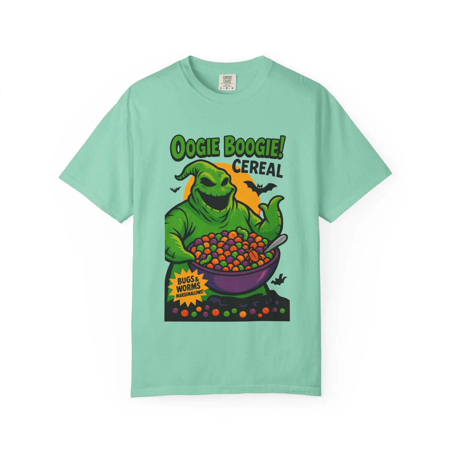 Oogie Boogie Cereal Unisex T-Shirt, Halloween Tee, Cartoon Apparel, Gifts for Fans, Unique Graphic Shirt, Spooky Style