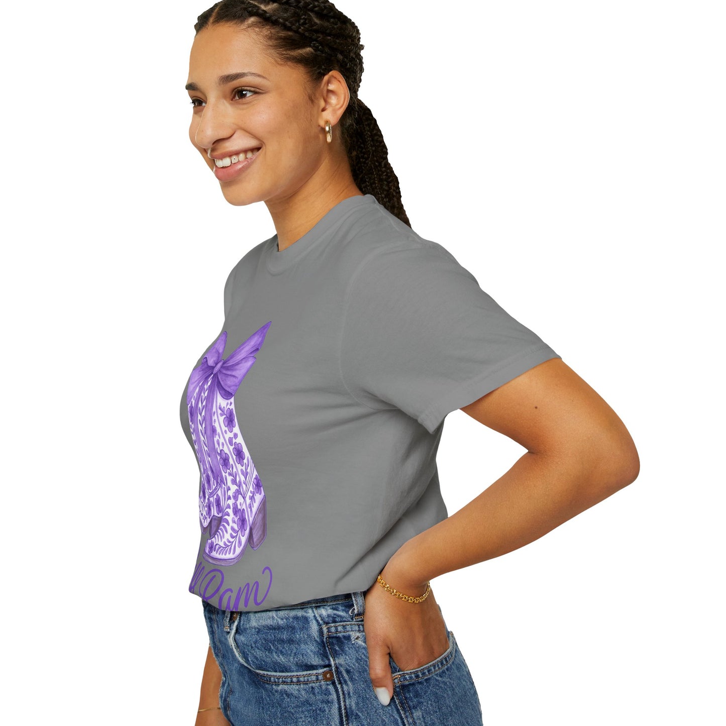 Purple Cowboy Boots T-Shirt | Western Style Tee, Festival Wear, Country Music Shirt, Gift for Horse Lovers, Casual Chic