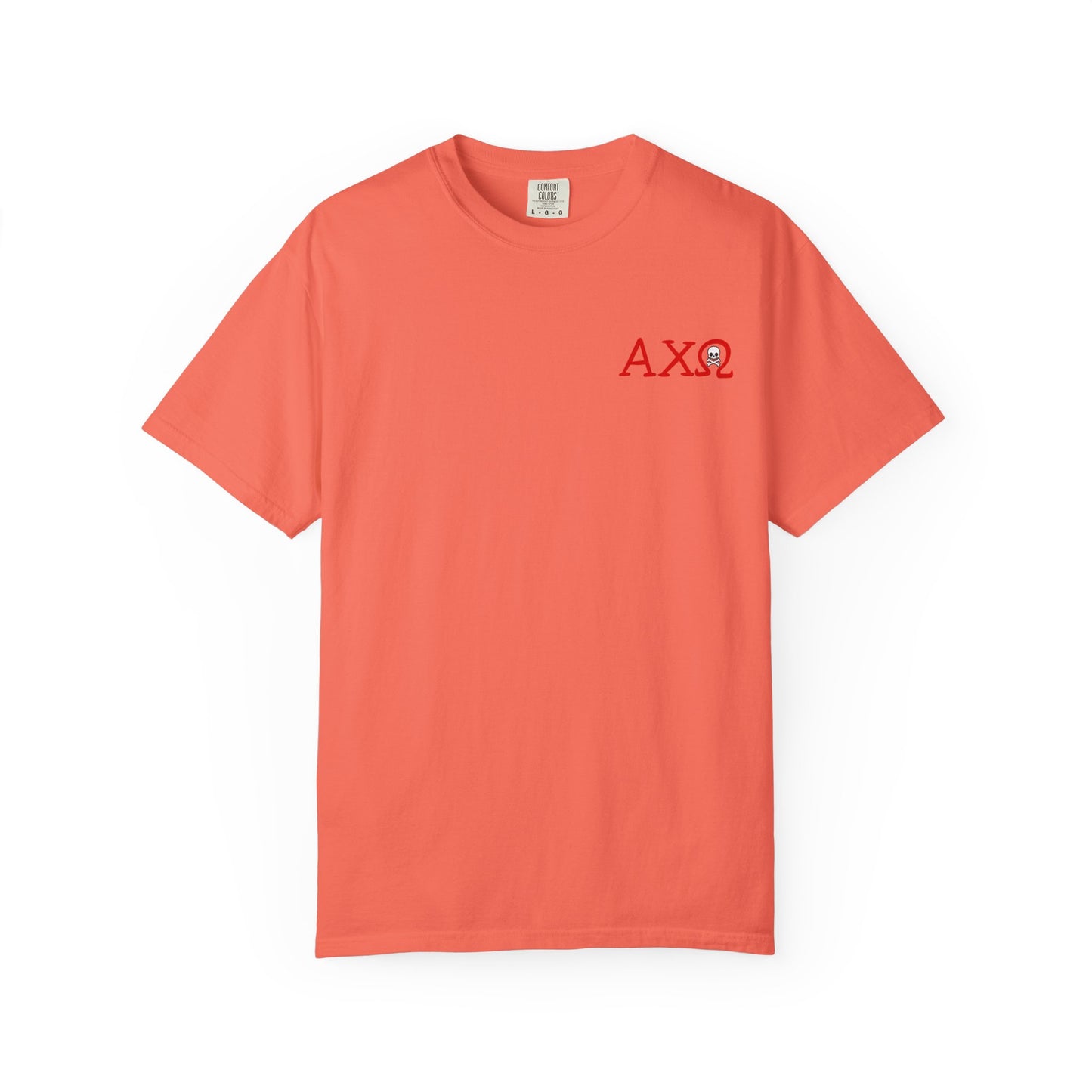 Alpha Chi Omega Garment-Dyed T-shirt, Unisex College Apparel, Sorority Shirt, Graduation Gift, Vintage Style Tee