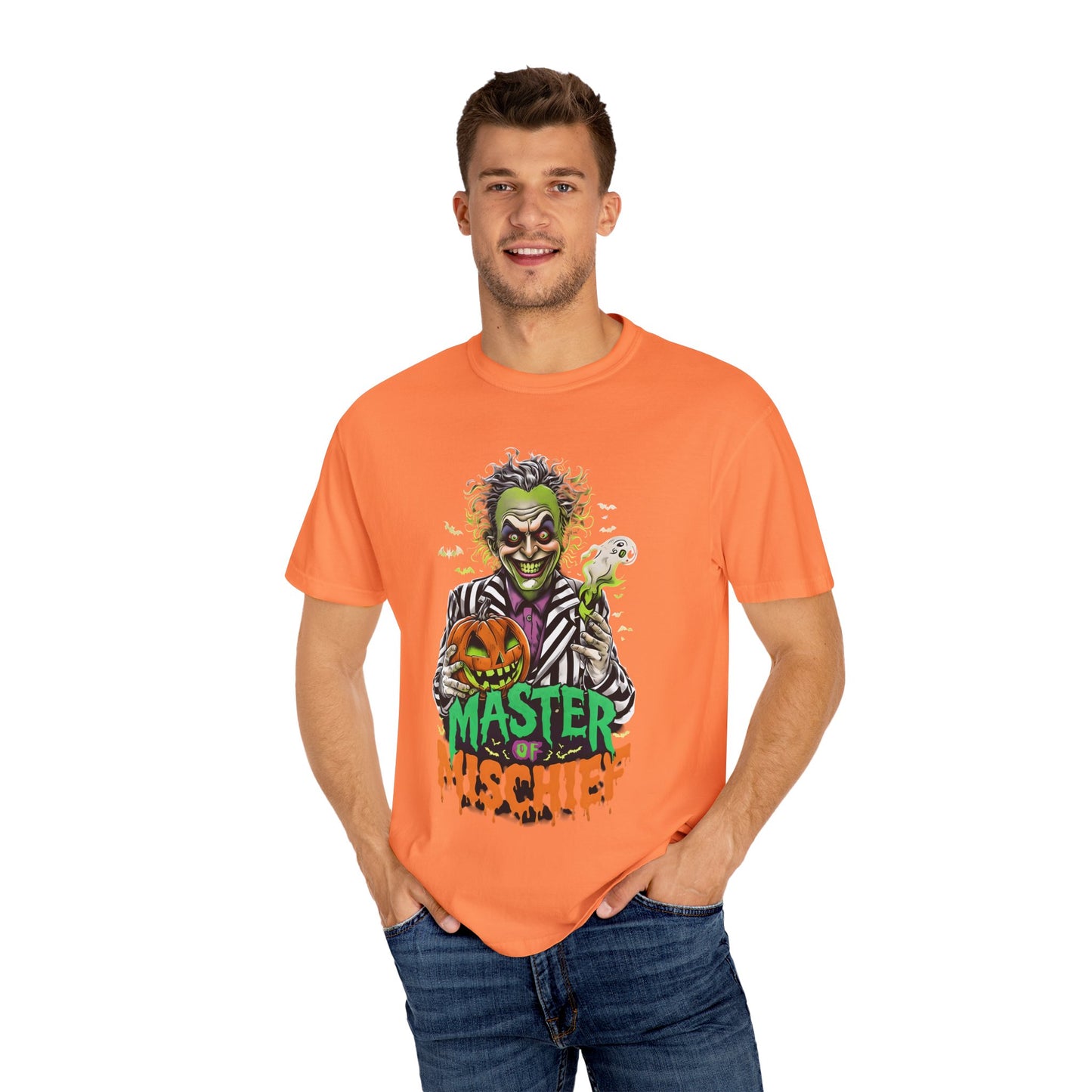 Master of Mischief Unisex T-Shirt, Halloween Party Shirt, Costume Tee, Spooky Gift, Fall Apparel, Graphic Tee