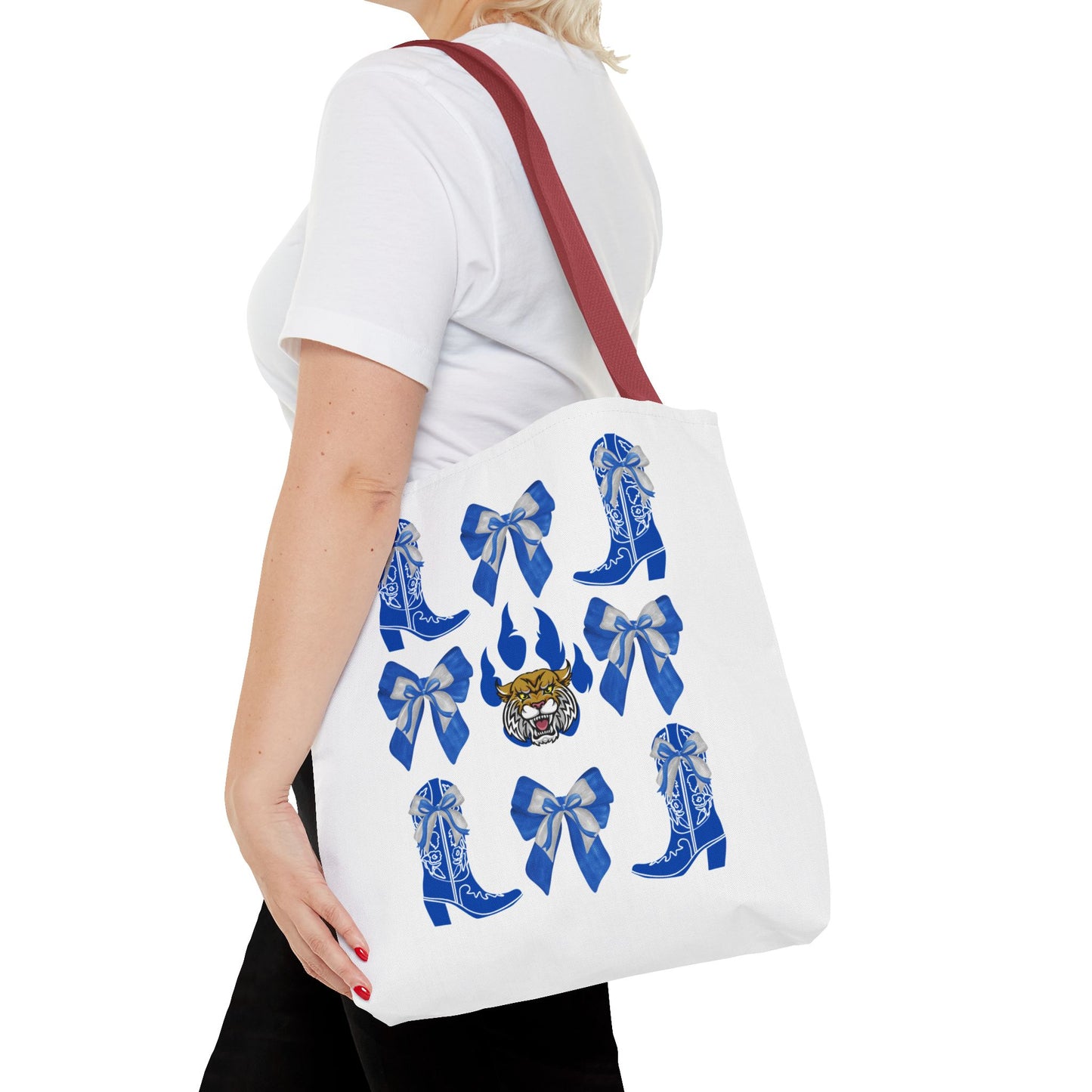 KY wildcats Stylish Blue Cowboy Boots Tote Bag, Kentucky Wildcats Fan, Kentucky Game Day, UK Wildcats, Kentucky Alumni, Graduation Gift, Lexington KY Gift