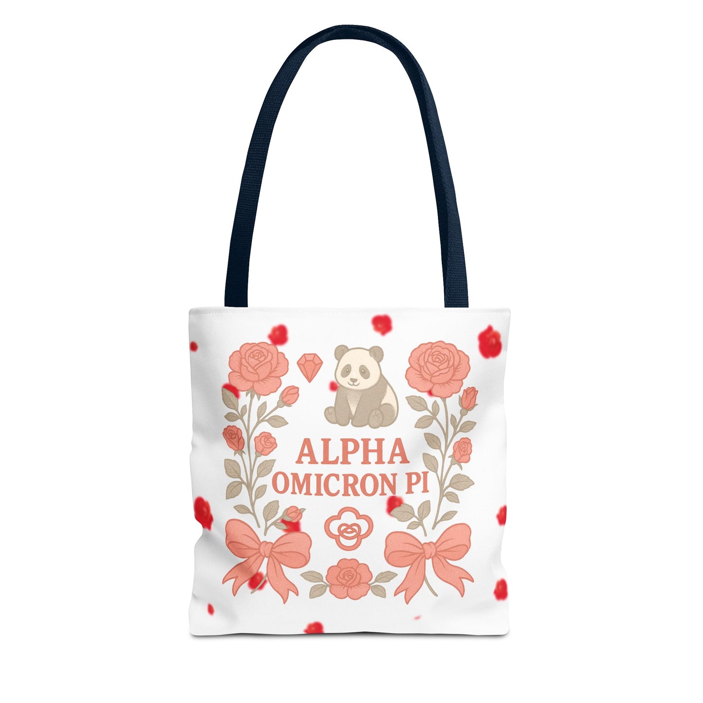Floral Alpha Omicron Pi Tote Bag, Sorority Tote, Gift for Sisters, College Bag, Cute Everyday Tote