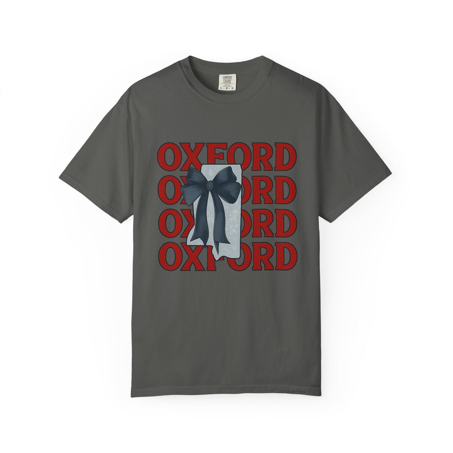 Oxford Bow Graphic Tee, Casual Unisex T-shirt, Gift for Students, College Apparel, Trendy Fashion Top, Birthday Gift