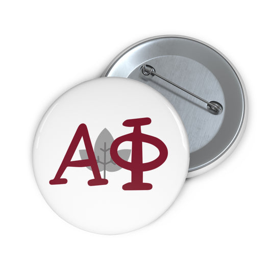 Alpha Phi Custom Fraternity Pin Buttons, Personalized Badge Pins for Events, Gifts for Members, Sorority Recruitment, Club Merchandise