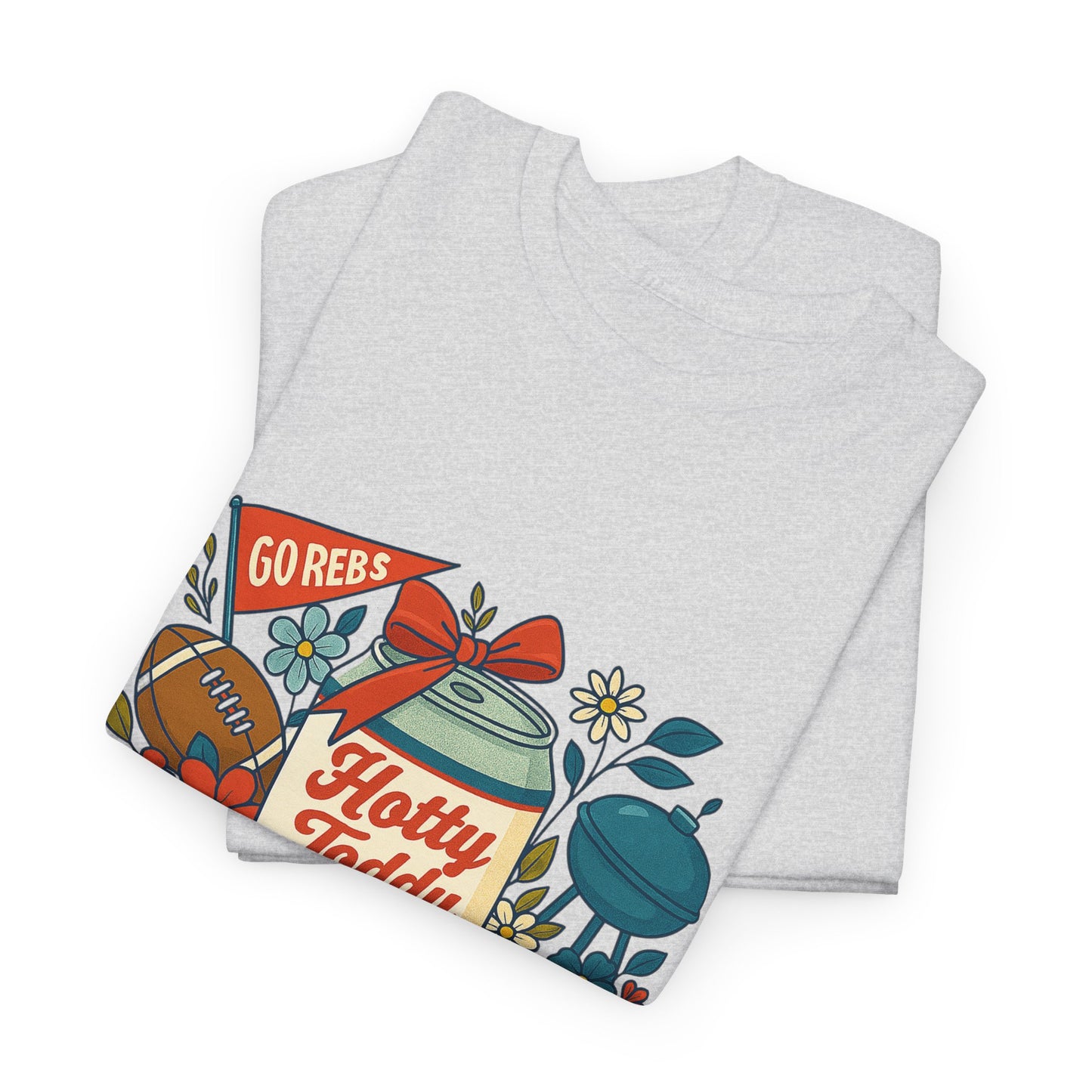 Hotty Toddy Heavy Cotton Tee - Unisex Graphic T-Shirt, Casual Wear, College Apparel, Gift for Students, Spring Break Fashion