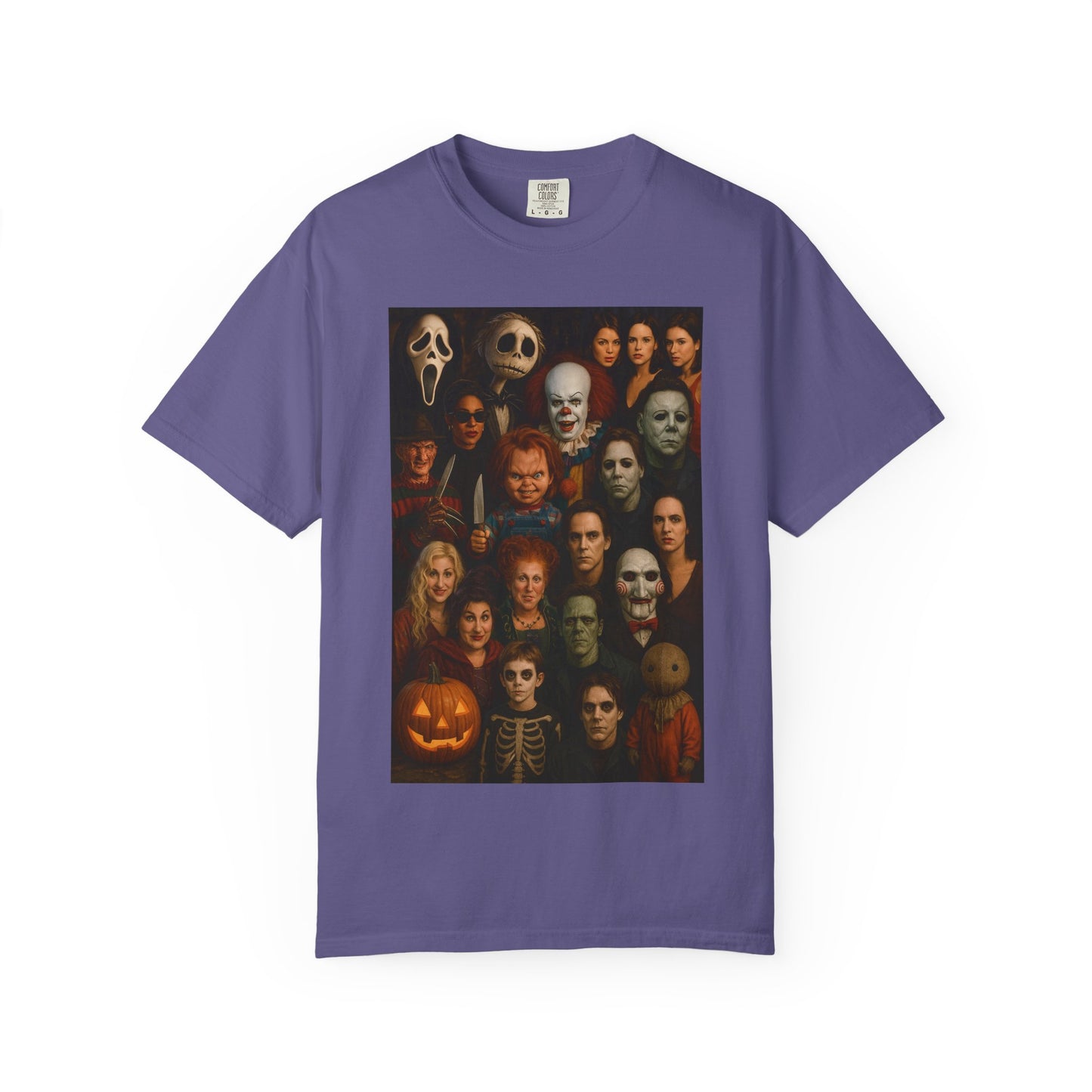Spooky Halloween T-Shirt | Unisex Garment-Dyed Tee Featuring Iconic Horror Movie Characters, Perfect for Halloween Parties, Horror [...]