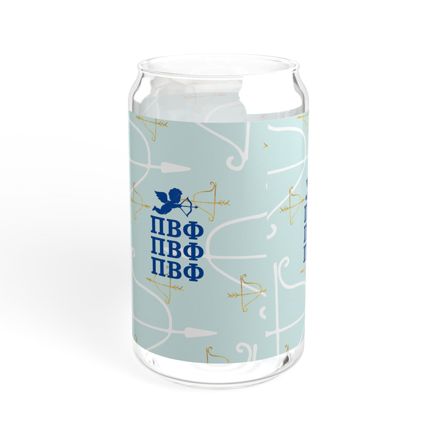 Pi Beta Phi Sipper Glass with Custom Design, Personalized Drinkware, Greek Life, Sorority Gift, Sisterhood